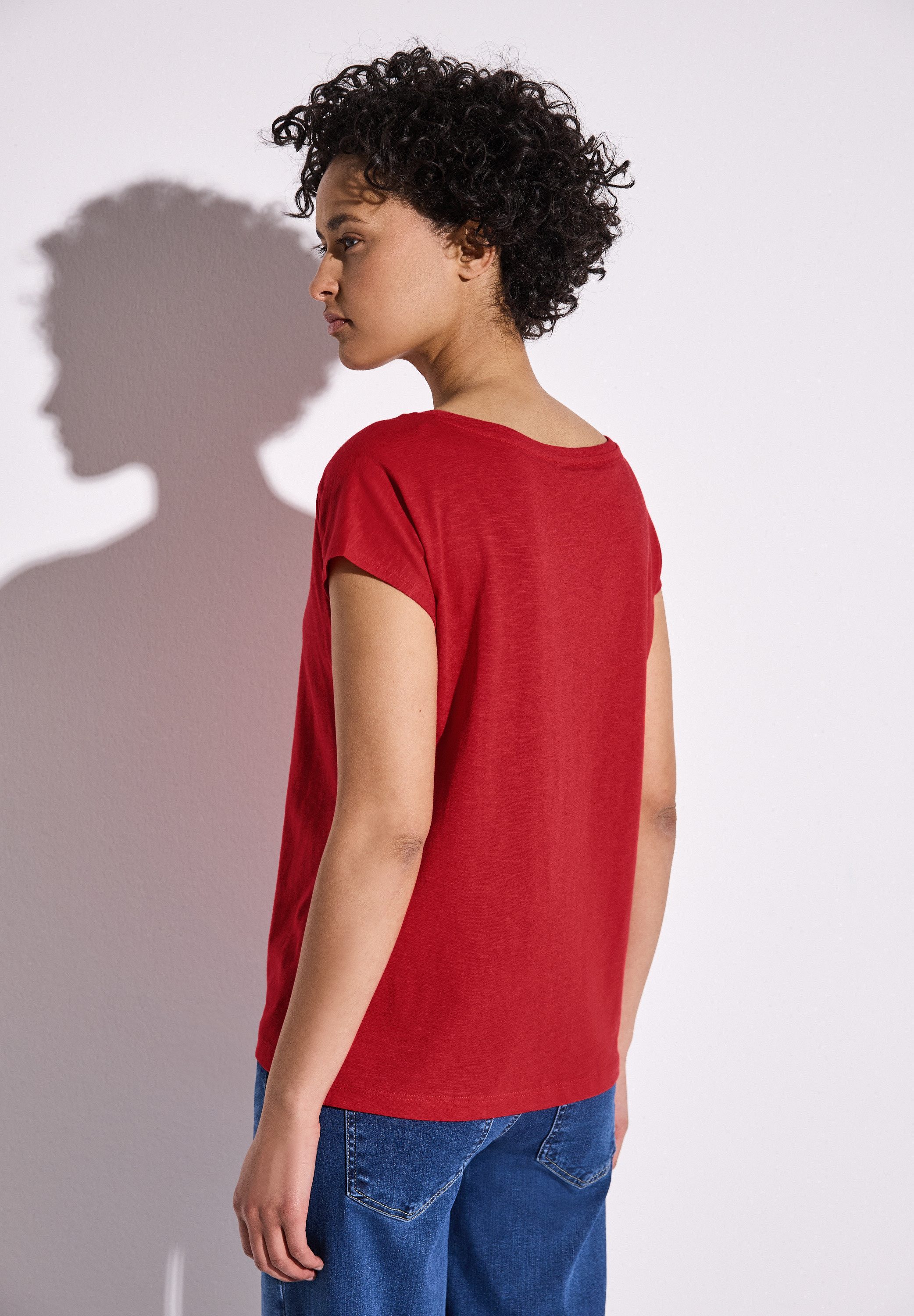 STREET ONE Shirttop mit Raffung an günstig online kaufen