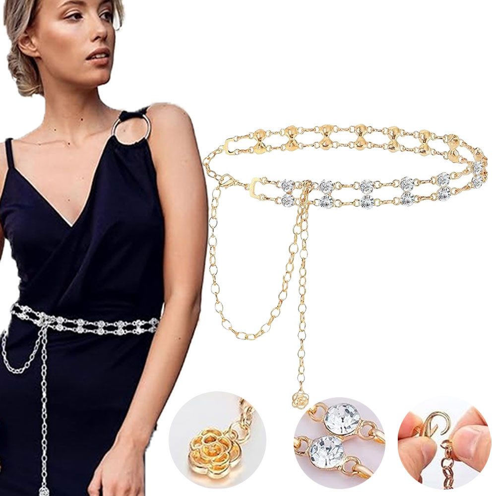 RWEUOQ Kettengürtel Damen Kettengürtel Körperschmuck Bauchkette günstig online kaufen
