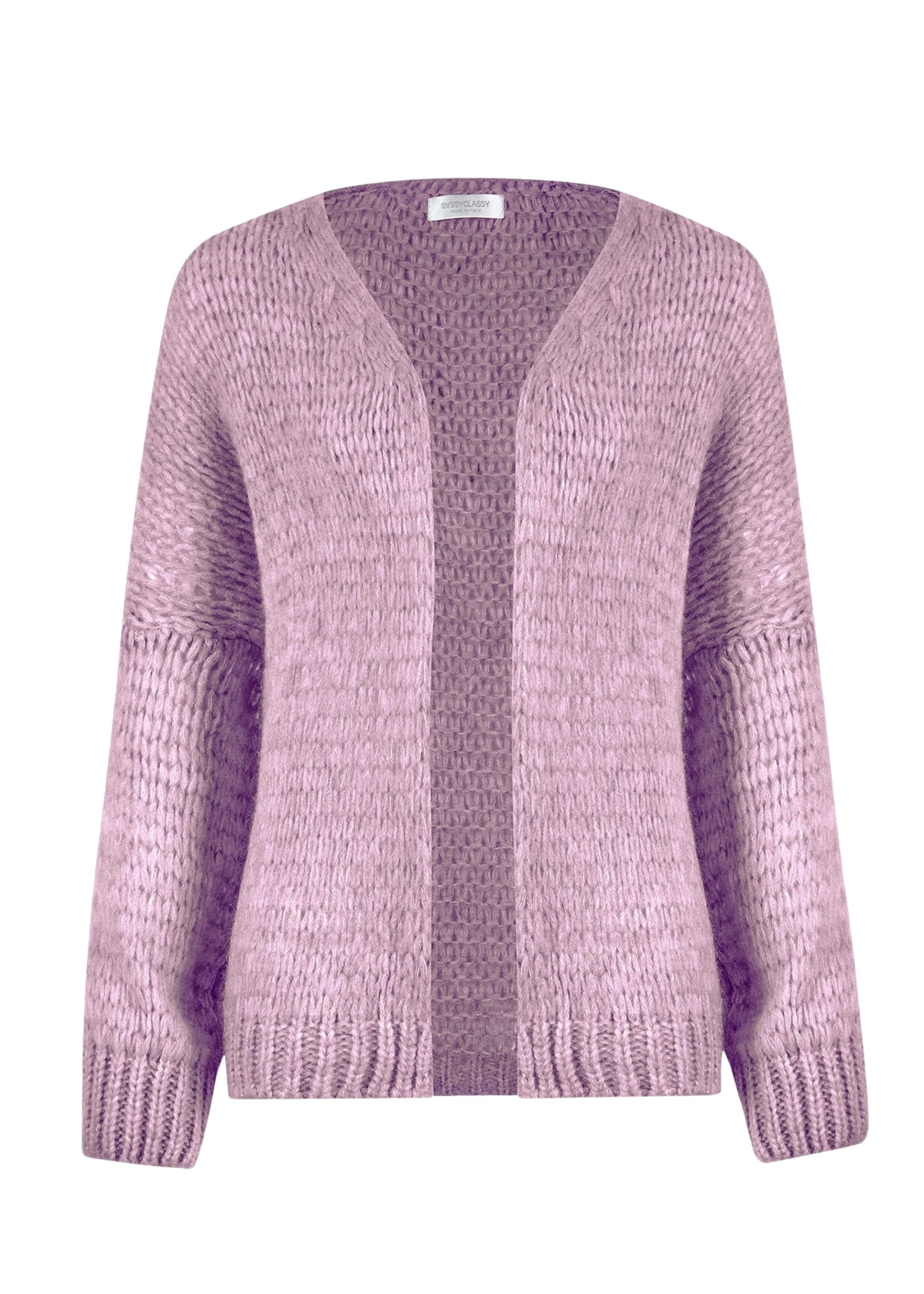 SASSYCLASSY Cardigan Offen fallende Oversize Strickjacke günstig online kaufen