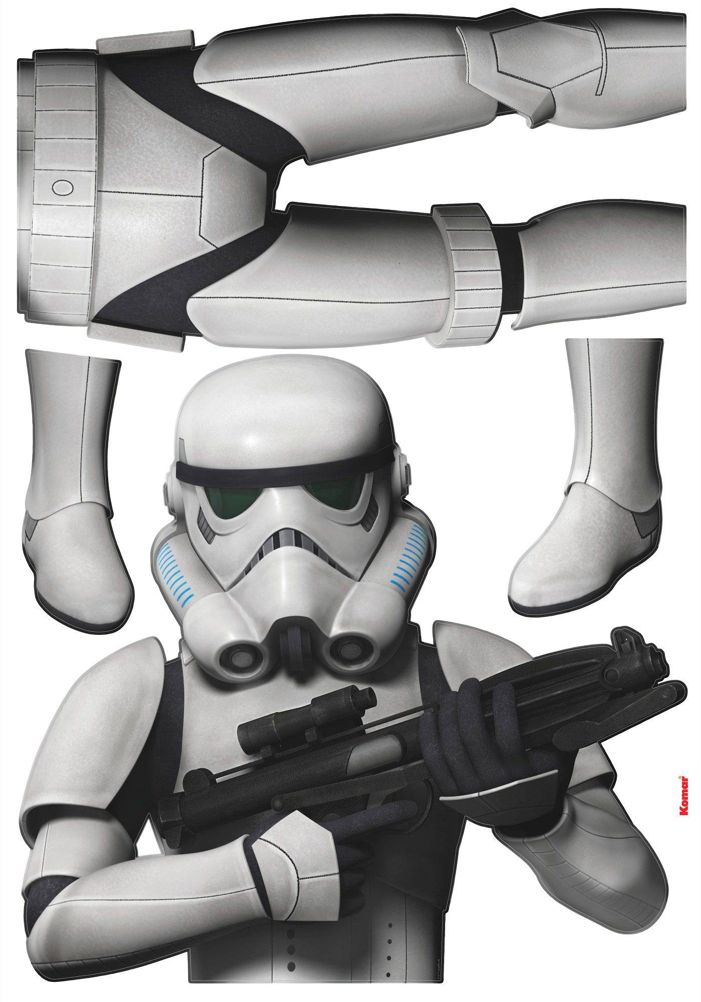 Komar Wandtattoo Star Wars Stormtrooper selbstklebendes Höhe), Wandtattoo 100x70 cm (4 (Breite St), x