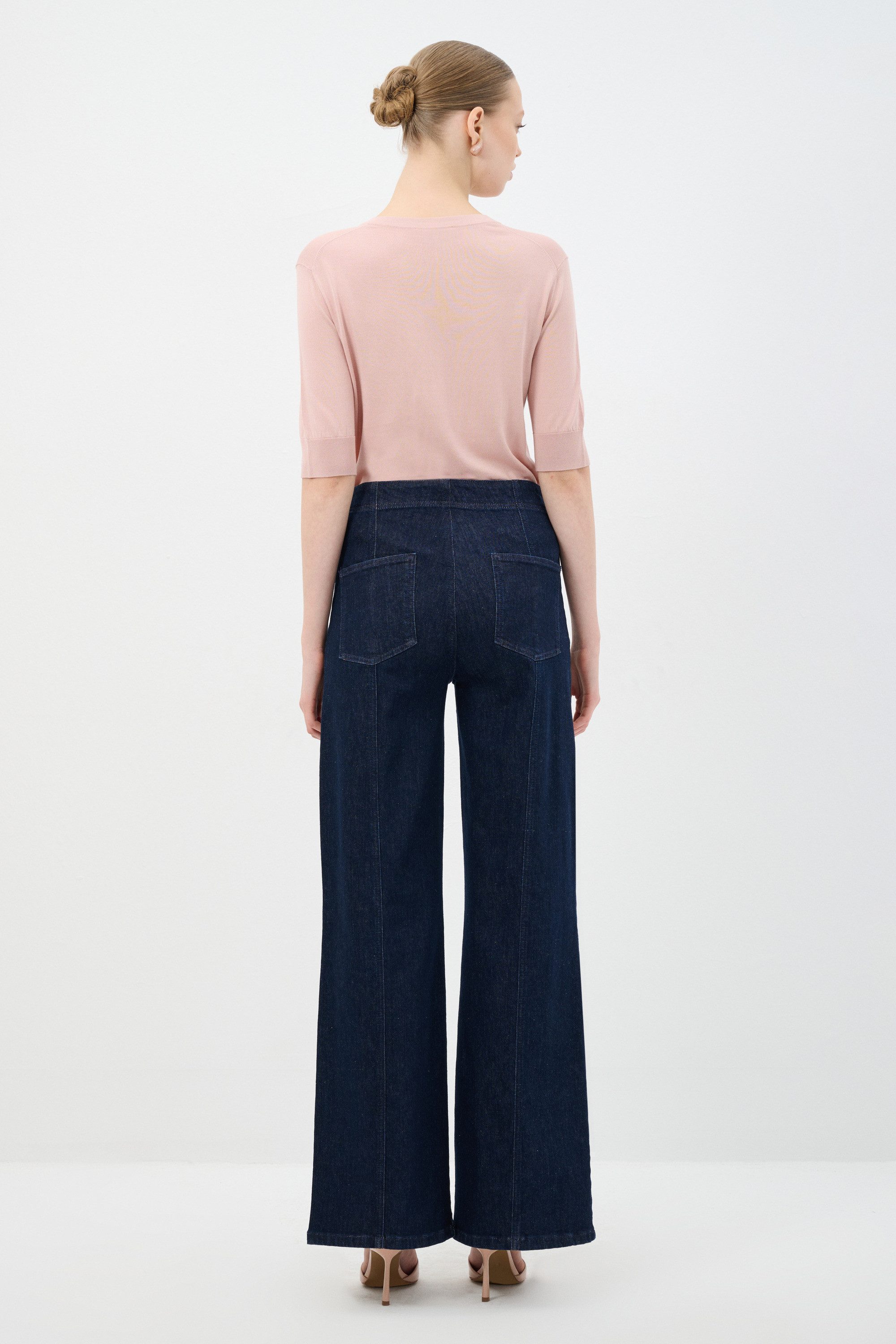 adL Bequeme Jeans Jeanshose mit weitem Bein