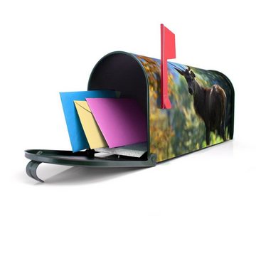 banjado Amerikanischer Briefkasten Mailbox Hirsch (Amerikanischer Briefkasten, original aus Mississippi USA), 22 x 17 x 51 cm