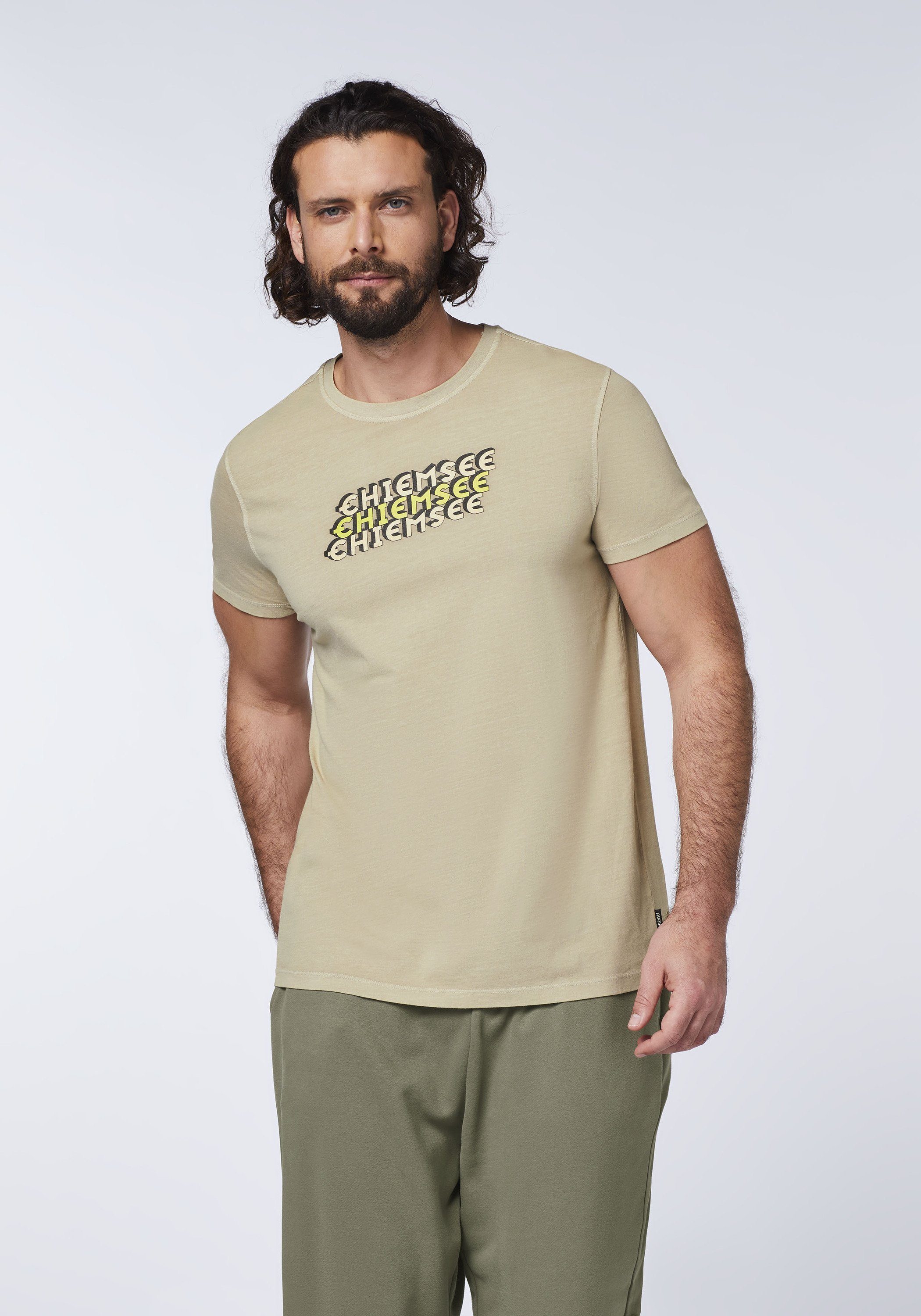 Chiemsee Print-Shirt T-Shirt im Label-Look 1