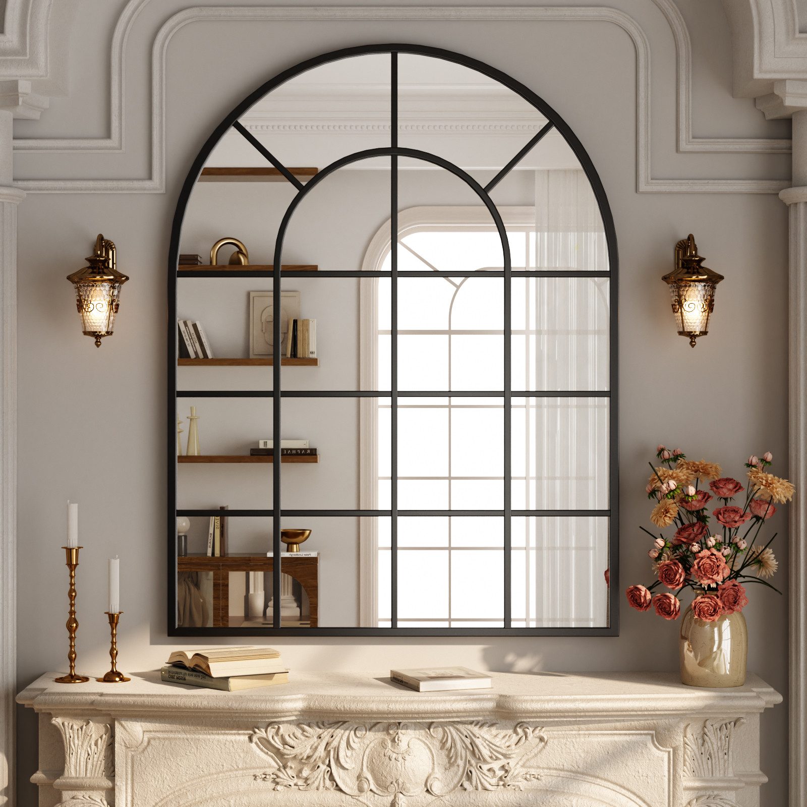 BEAUTYPEAK Dekospiegel Dekorativer gewölbter Wandspiegel mit günstig online kaufen