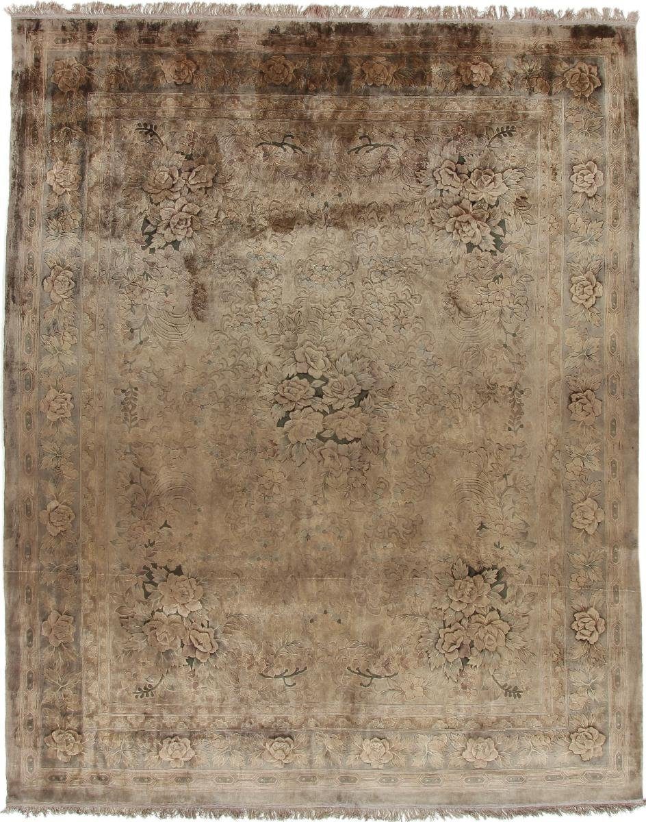 Seidenteppich China Nain Handgeknüpfter Orientteppich, Seide mm Trading, rechteckig, Moderner 8 243x304 Colored Höhe