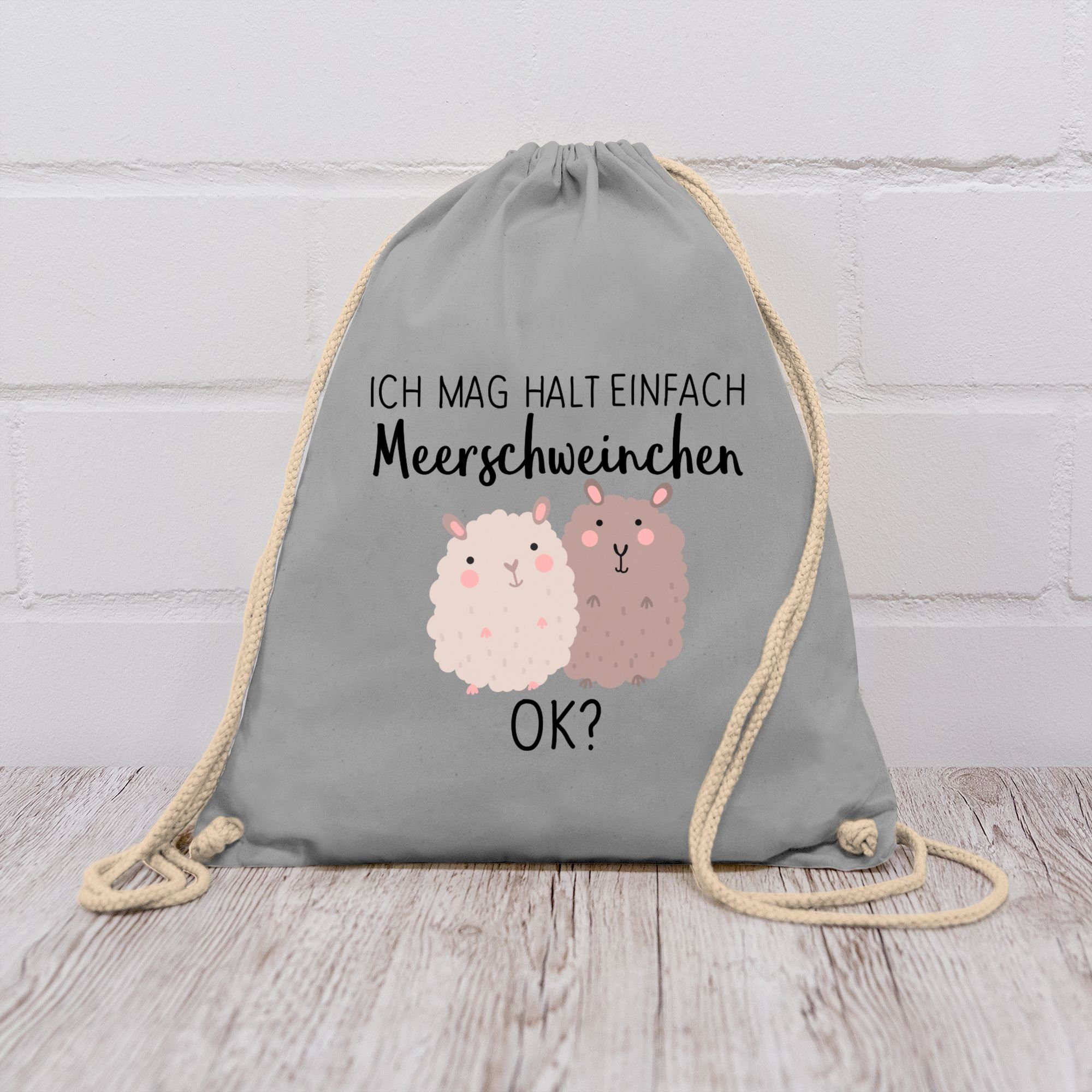 Shirtracer Turnbeutel Ich mag halt einfach Meerschweinchen OK?, Tiere Zubehör