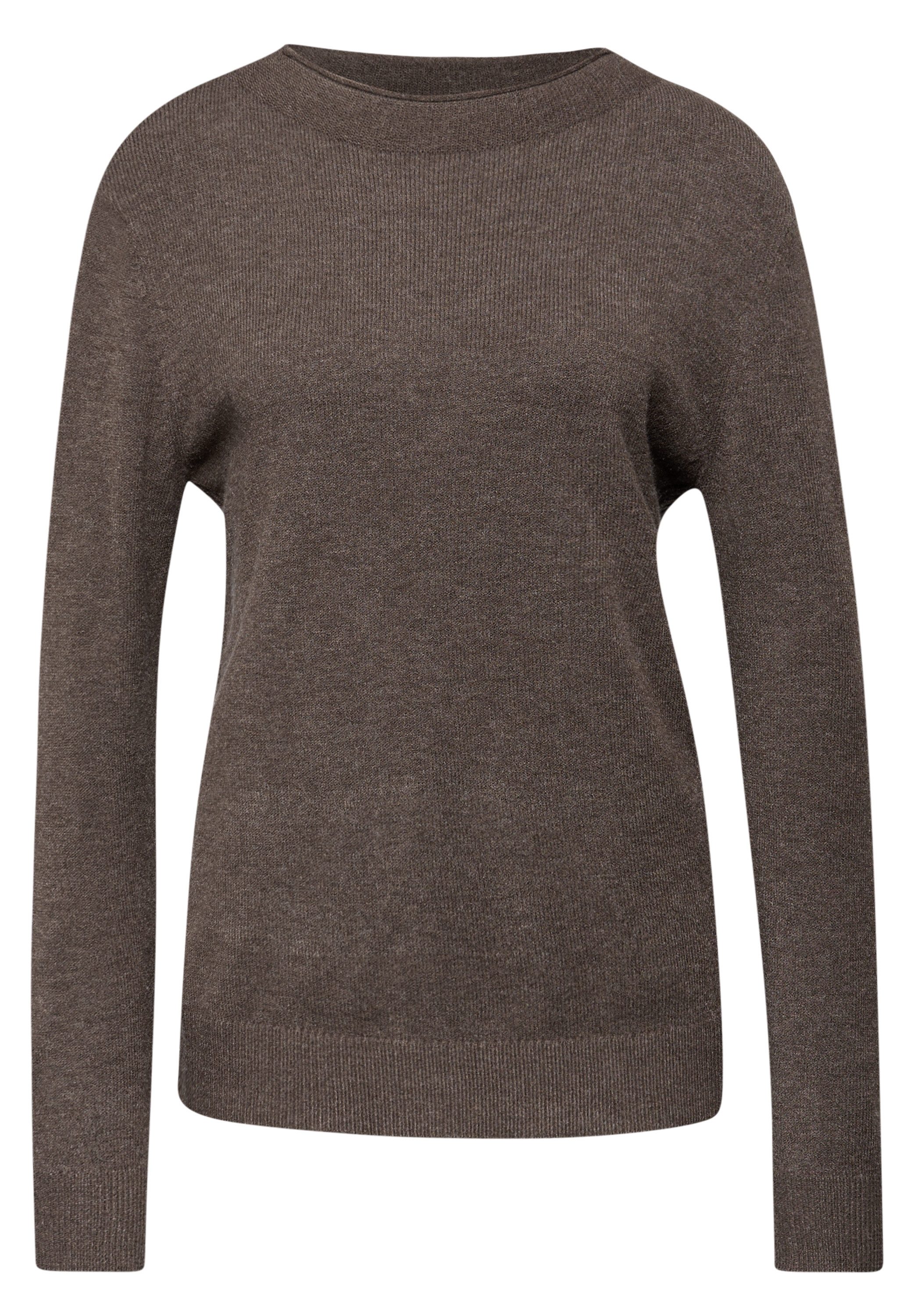 STREET ONE Rundhalspullover Pullover mit Rollkante günstig online kaufen