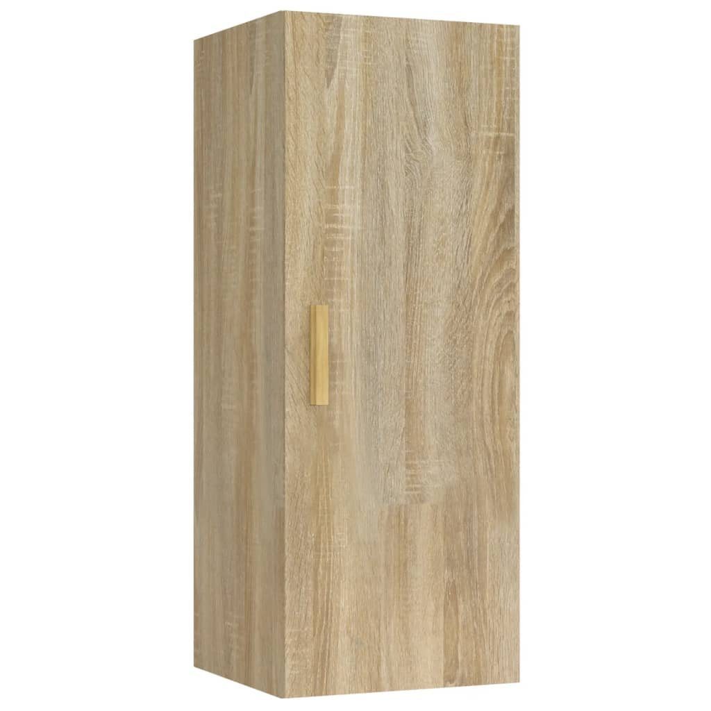 furnicato Wandregal Holzwerkstoff Sonoma-Eiche Wandschrank cm 34,5x34x90