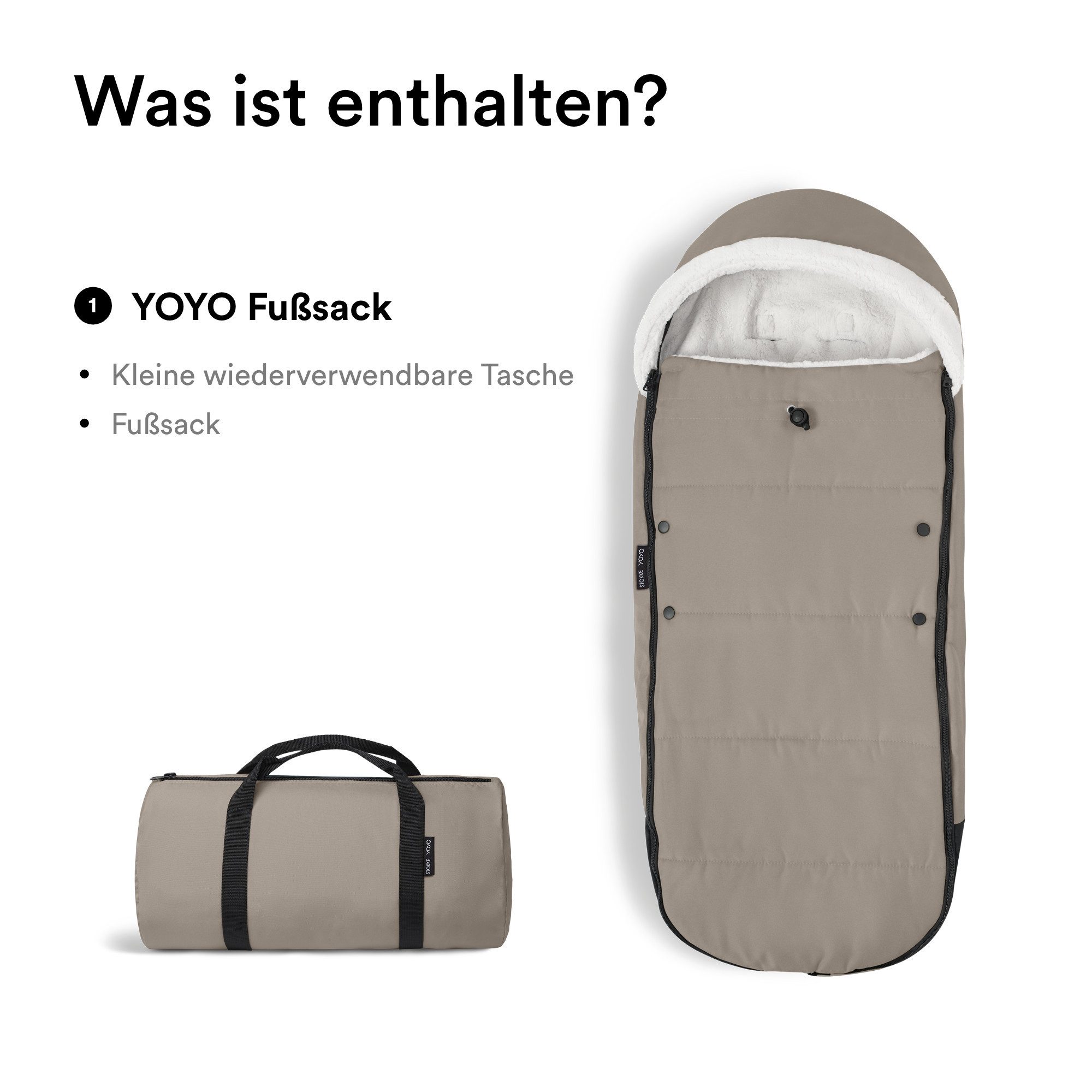 Stokke Fußsack YOYO Fußsack - Sherpa-Futter