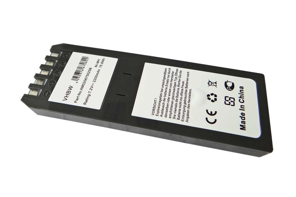 vhbw Ersatz für Fluke (7,2 V) Akku für 2200 NiMH BP7217 mAh