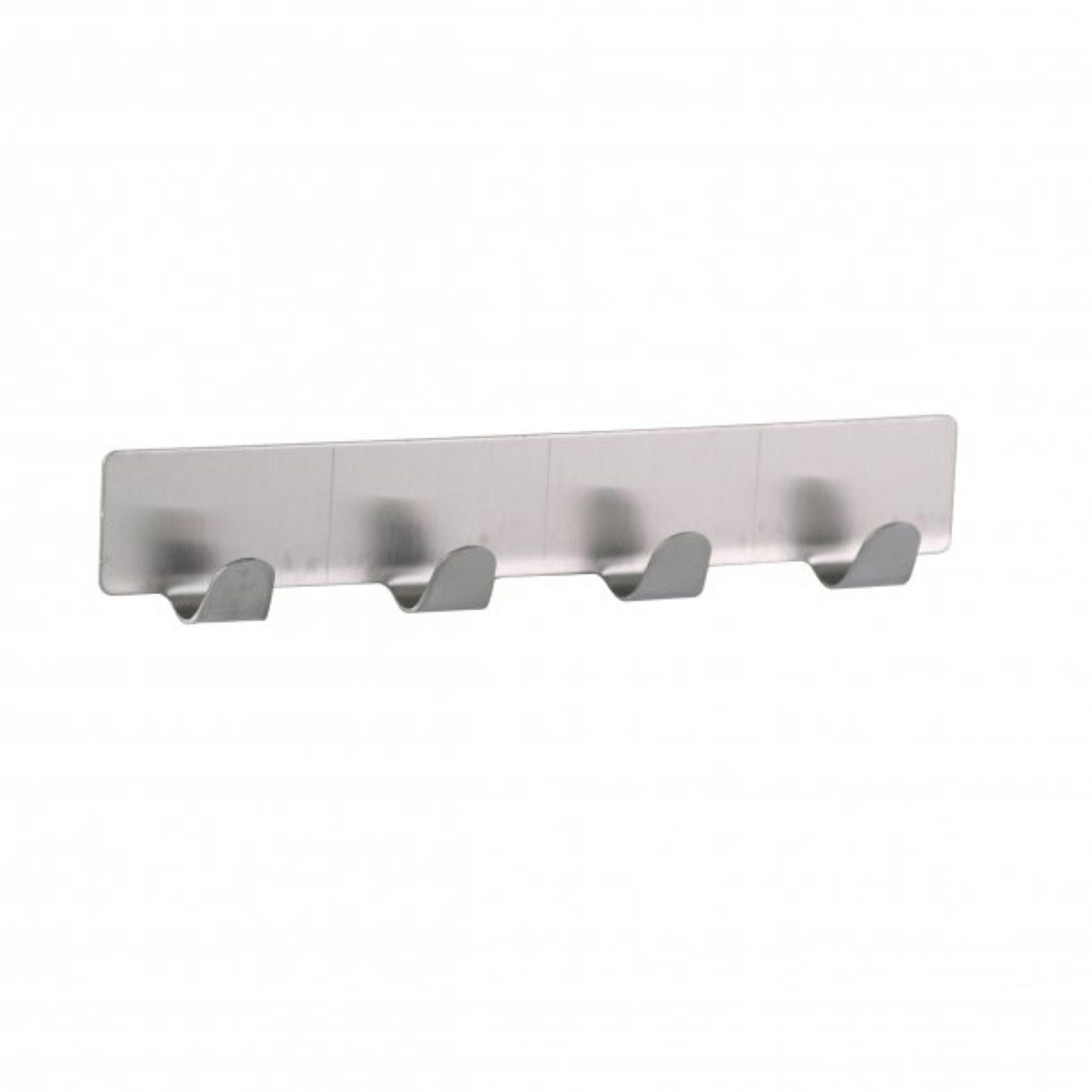 axentia Hakenleiste, (1 St), für Bad, Küche und Flur - Selbstklebend mit 4 Haken