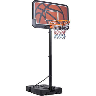 Yaheetech Basketballständer, 233–308 cm Höhenverstellbare Mobile Basketballanlage