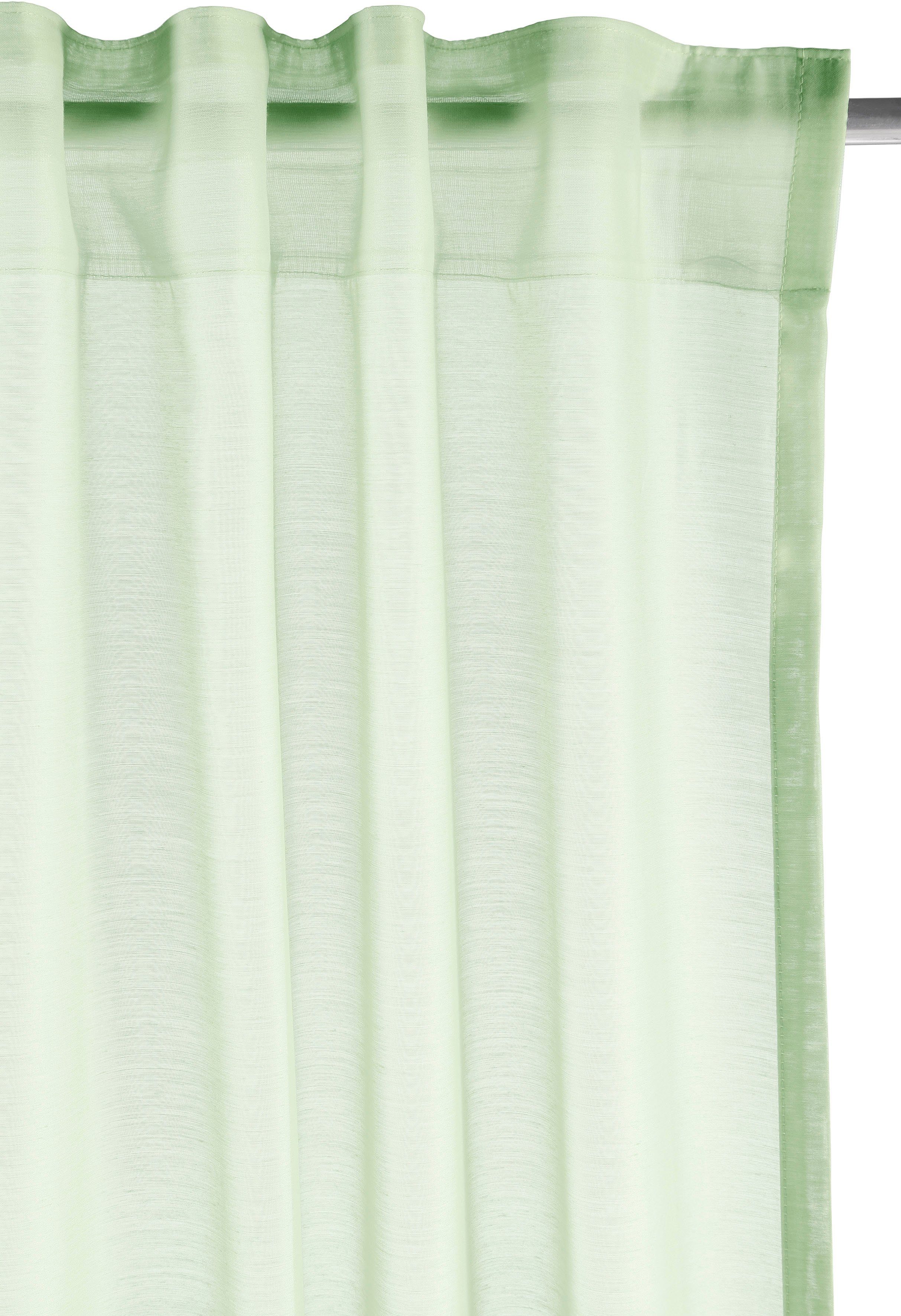 Gardine Batist, Leonique, mint transparent (1 Größen verschiedene transparent, Polyester, St), Multifunktionsband