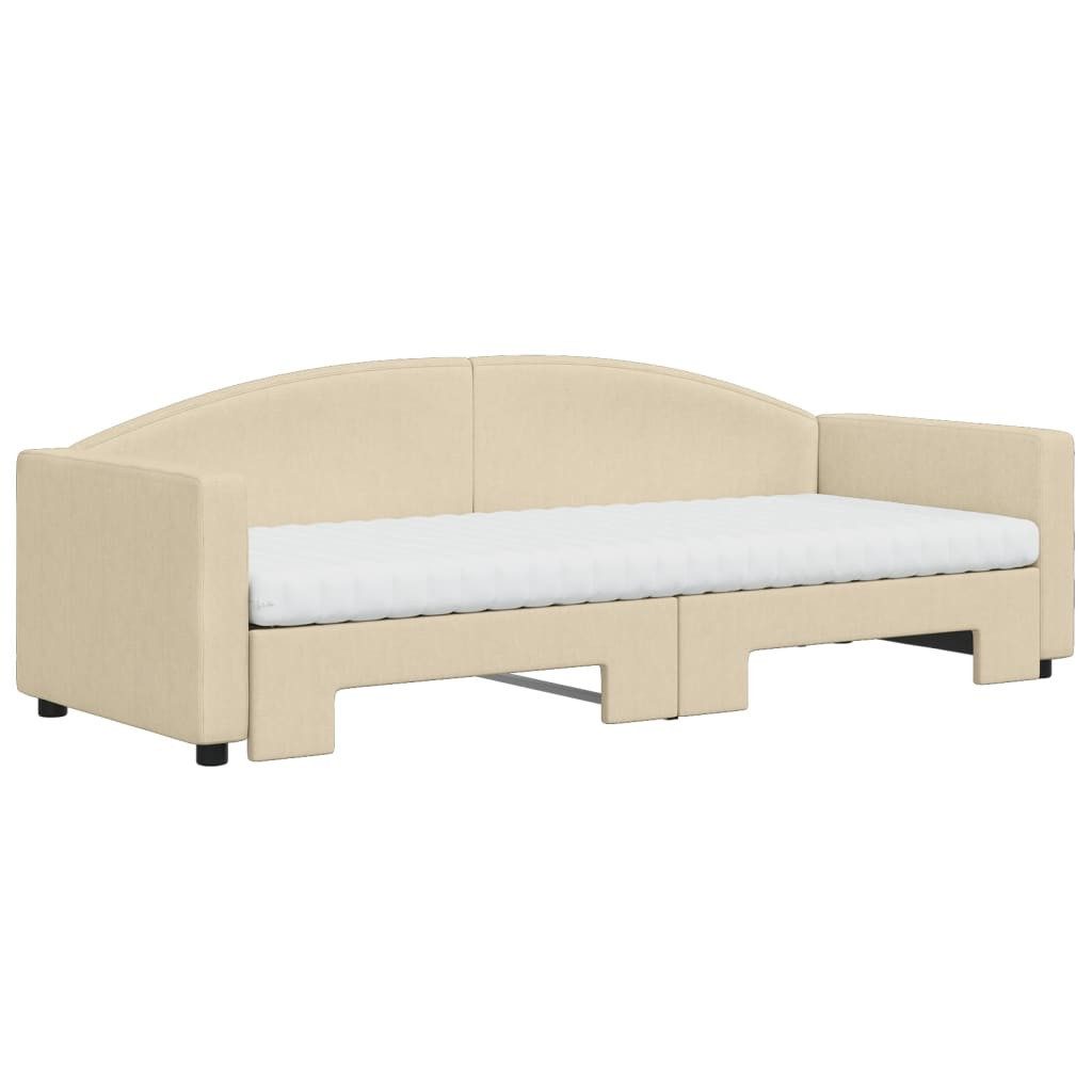 vidaXL Bett Tagesbett Ausziehbar mit Matratzen günstig online kaufen