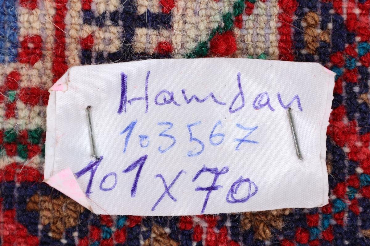 Orientteppich Trading, Hamadan Perserteppich, Handgeknüpfter Orientteppich Höhe: / Nain rechteckig, 8 70x101 mm