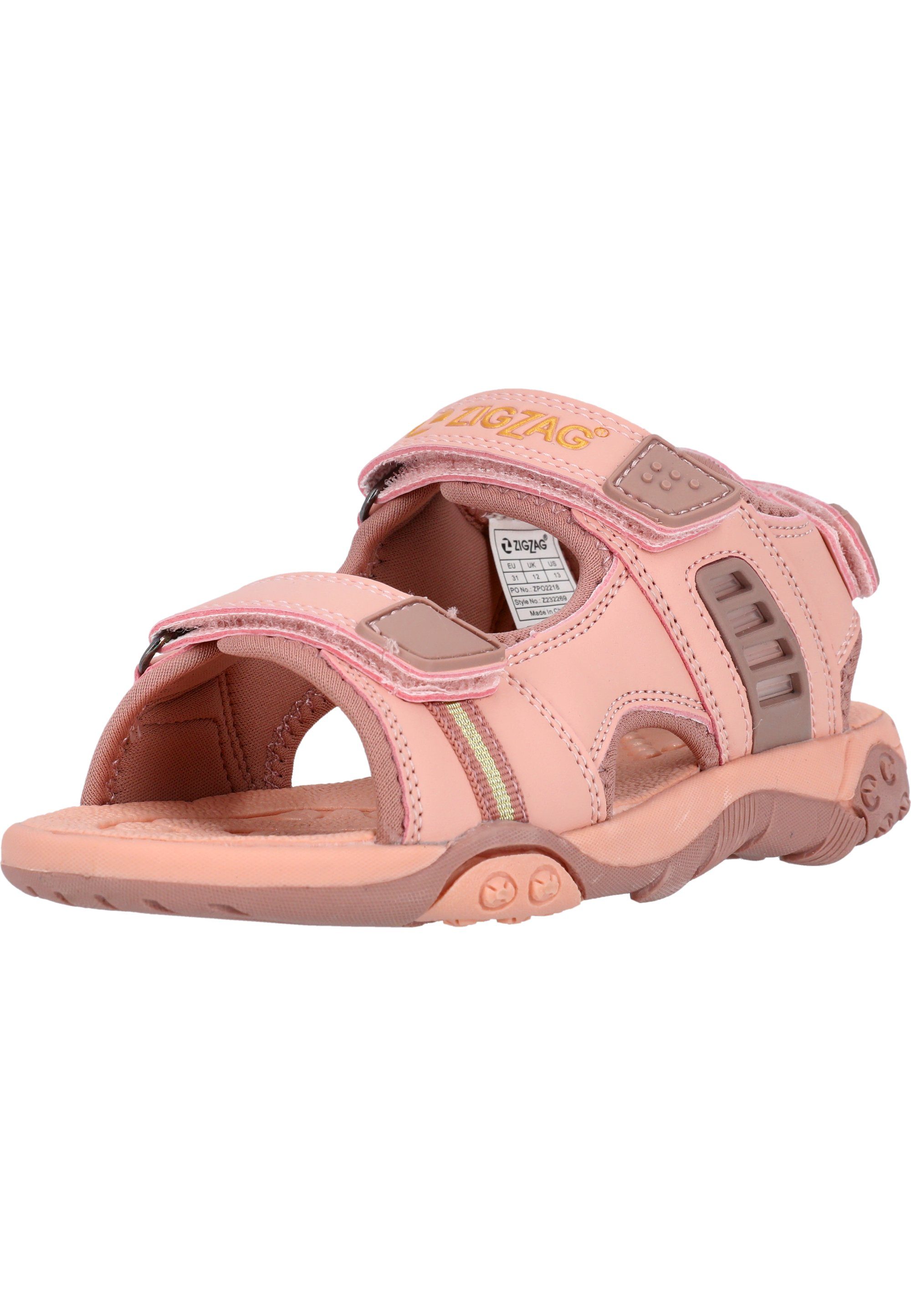 ZIGZAG Nung Sandale mit stoßdämpfender Eigenschaft rosa | Riemchensandalen