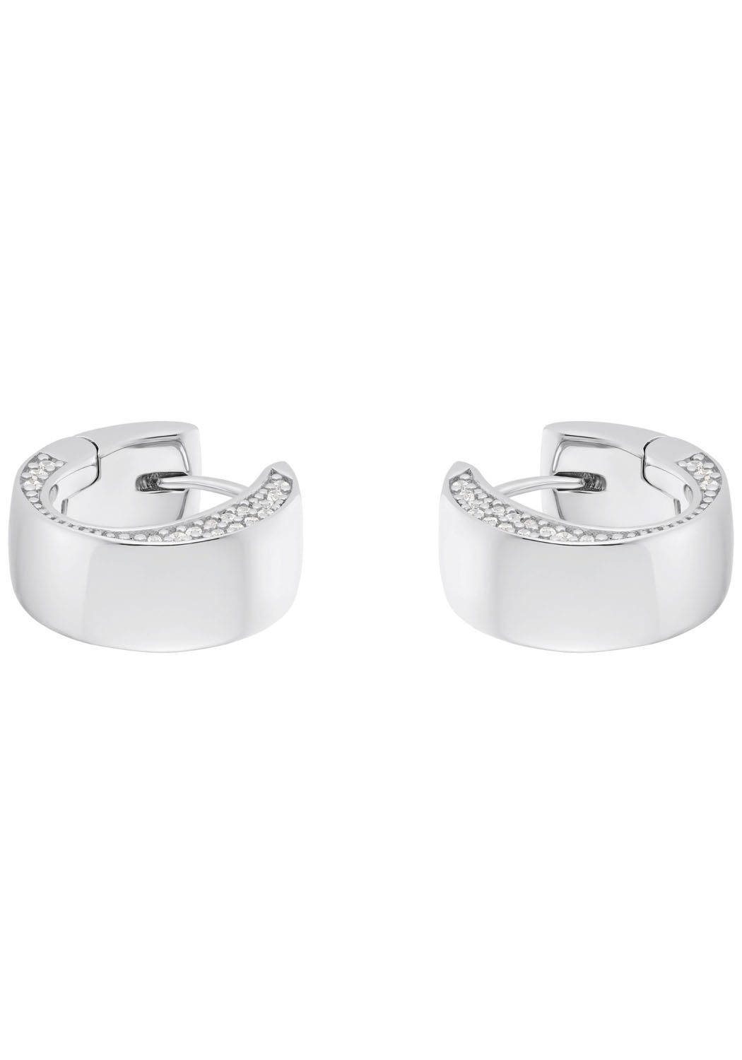 JOOP! Paar Creolen 2036788, mit Zirkonia...