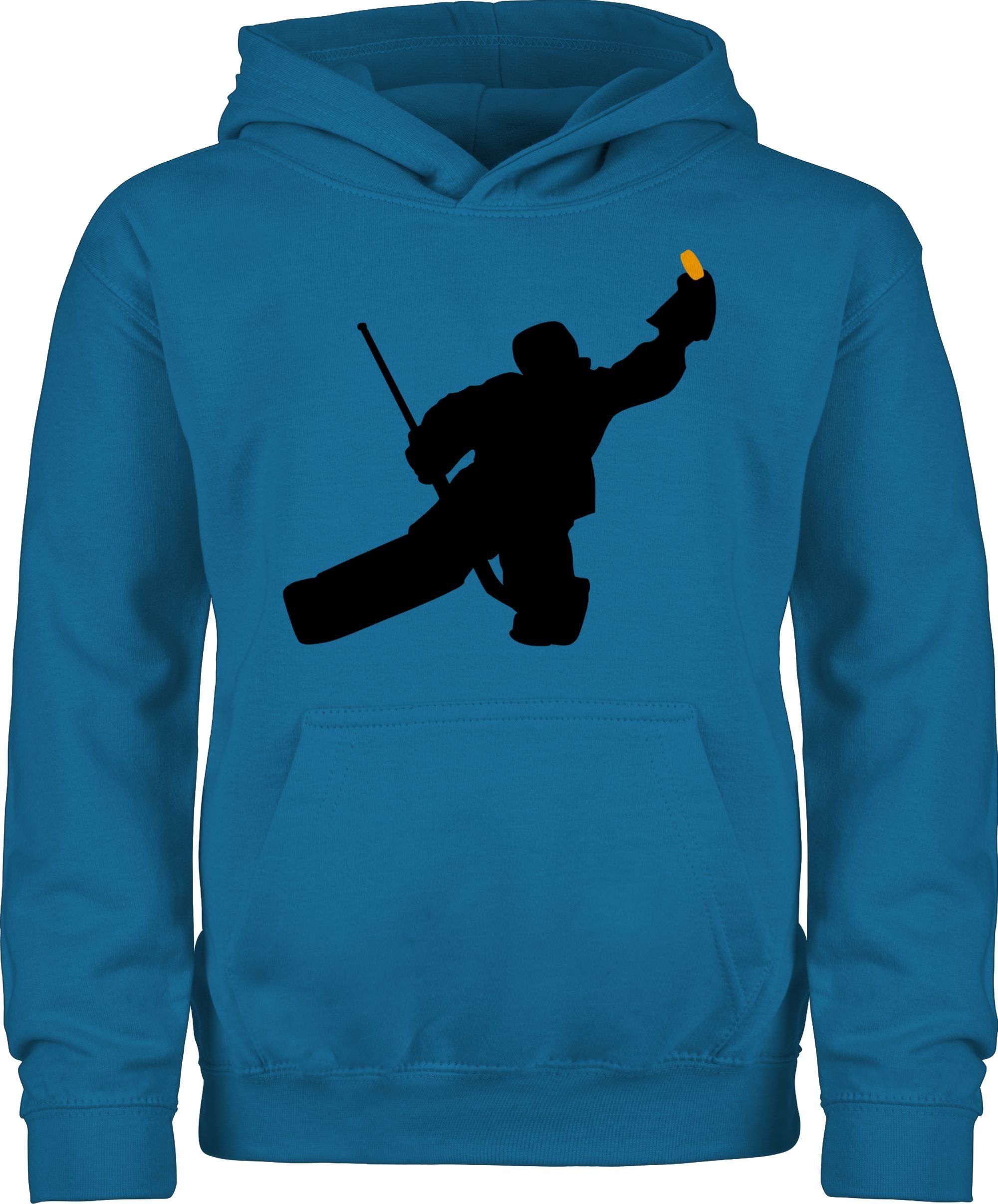 Eishockeytorwart Kinder Sport Himmelblau Eishockey Hoodie Shirtracer 1 Towart Kleidung