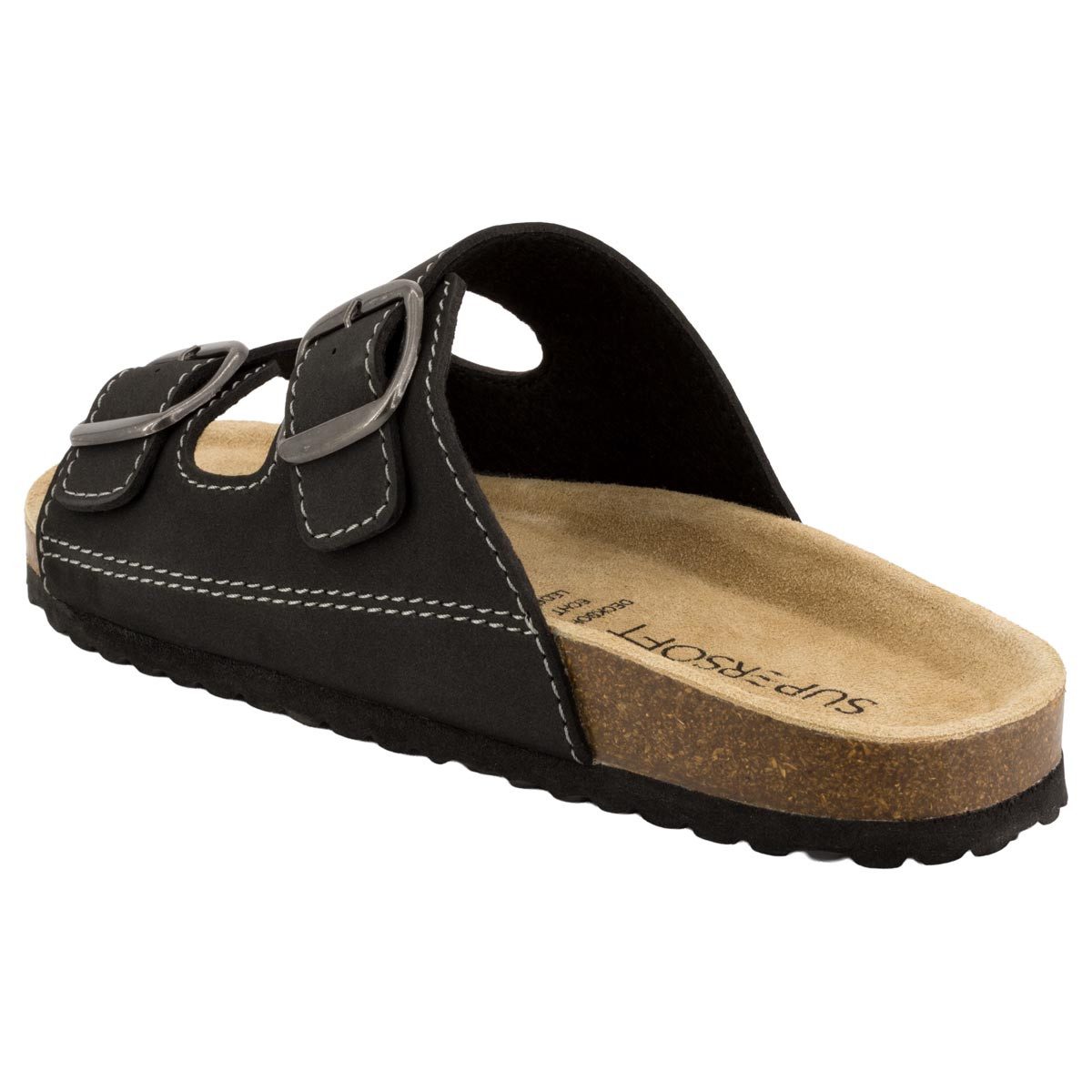 SUPERSOFT Classic Pantolette (1-tlg) Pantoletten - Zwei Schnallen, klassisch und zeitlos