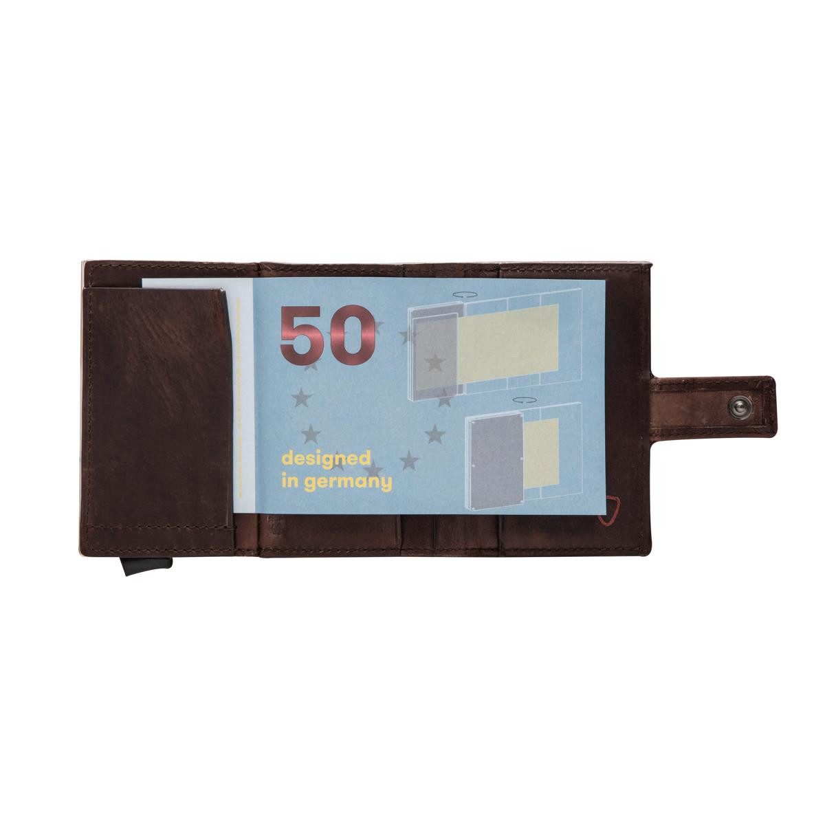 Strellson Geldbörse Camden C-Three e-Cage sv8f Herren Geldbörsen/Kartenetui Leder Hochform (1 Stück, 1-tlg., B/H/T)ca. 6,5/10/2 cm), RFID-Schutz