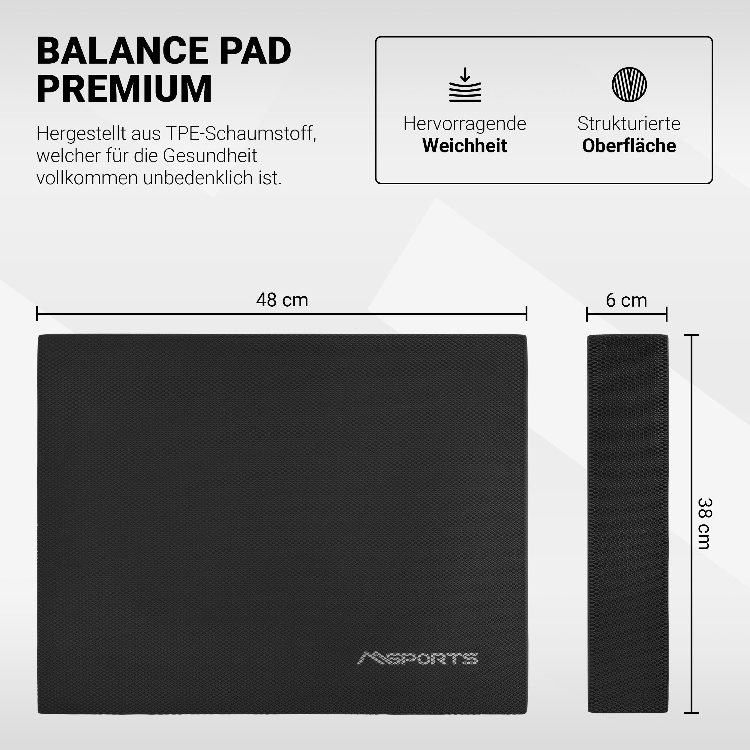 MSports® Stabilisations-Therapiegerät Balance Pad - Professional -