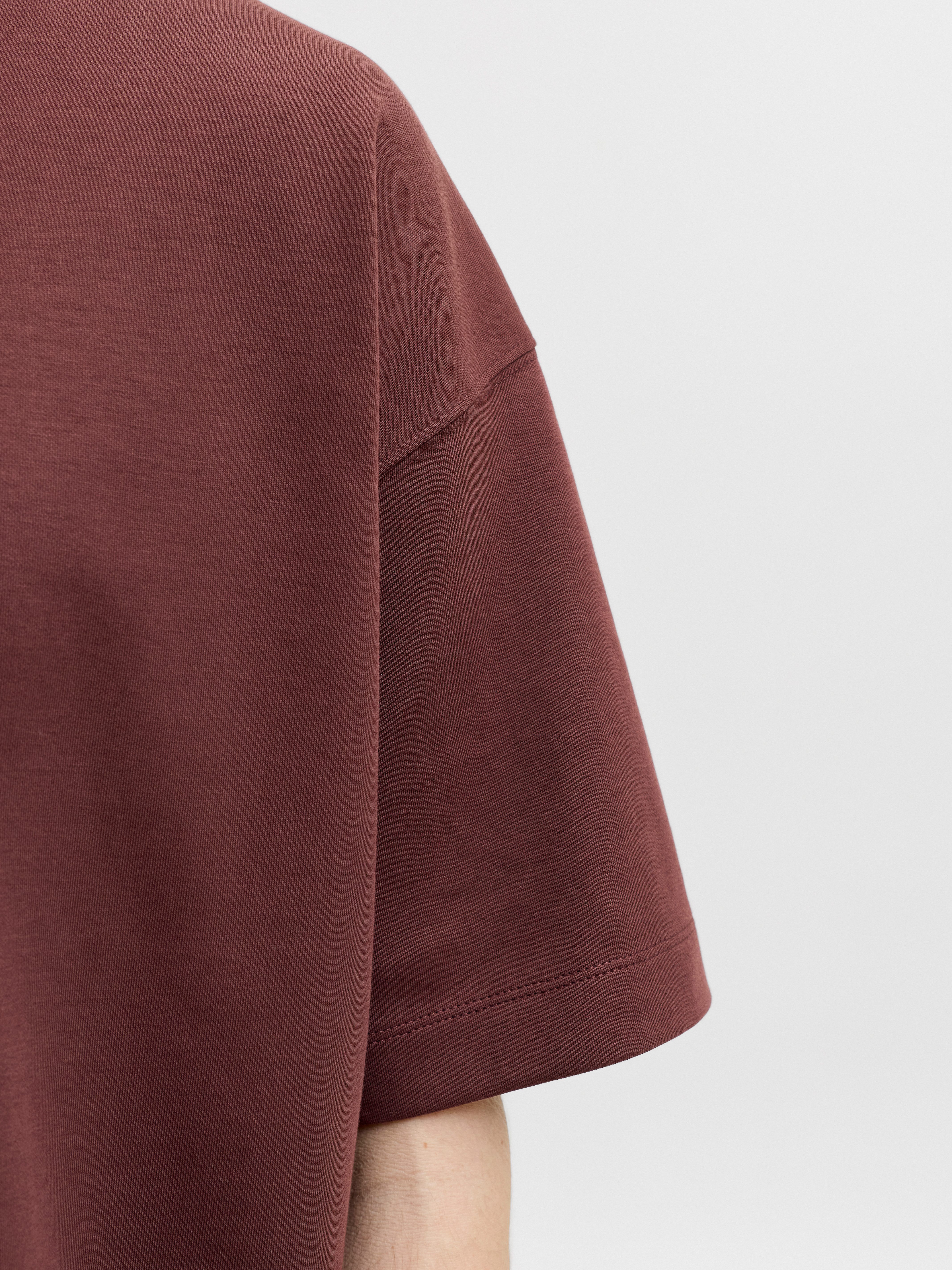 Jack & Jones T-Shirt JJEBARRON TEE SS O-NECK NOOS Baumwollmischung, loose fit – Bild 4 von 5