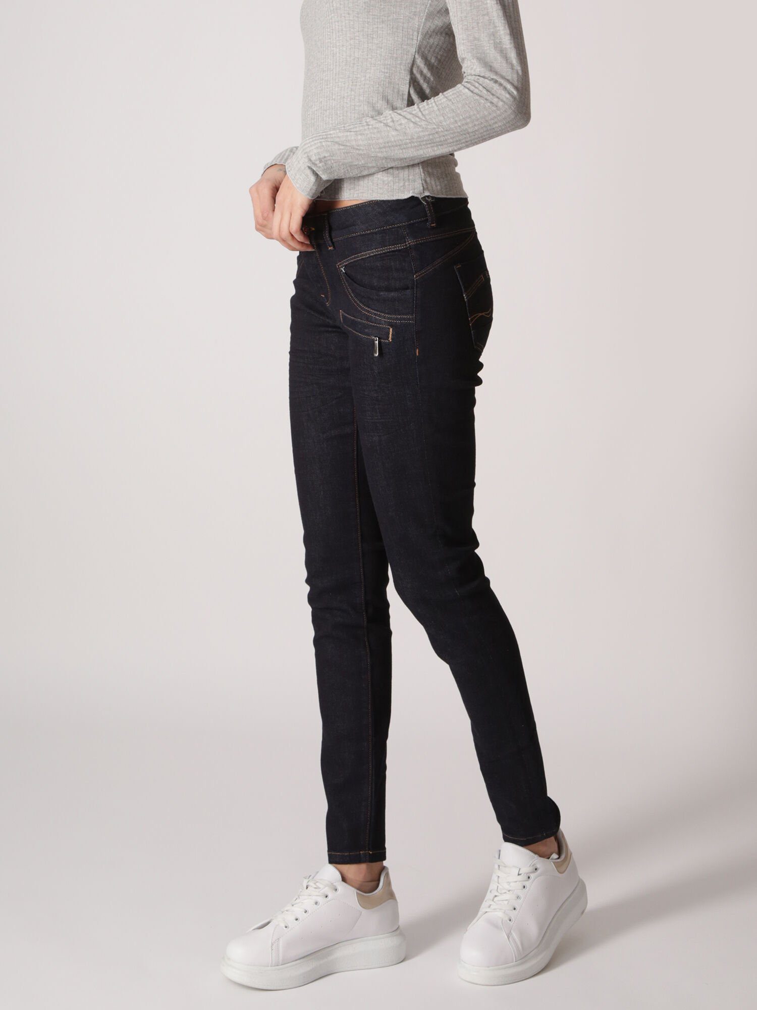 Miracle of Denim Skinny-fit-Jeans Suzy figurbetont Raw Denim