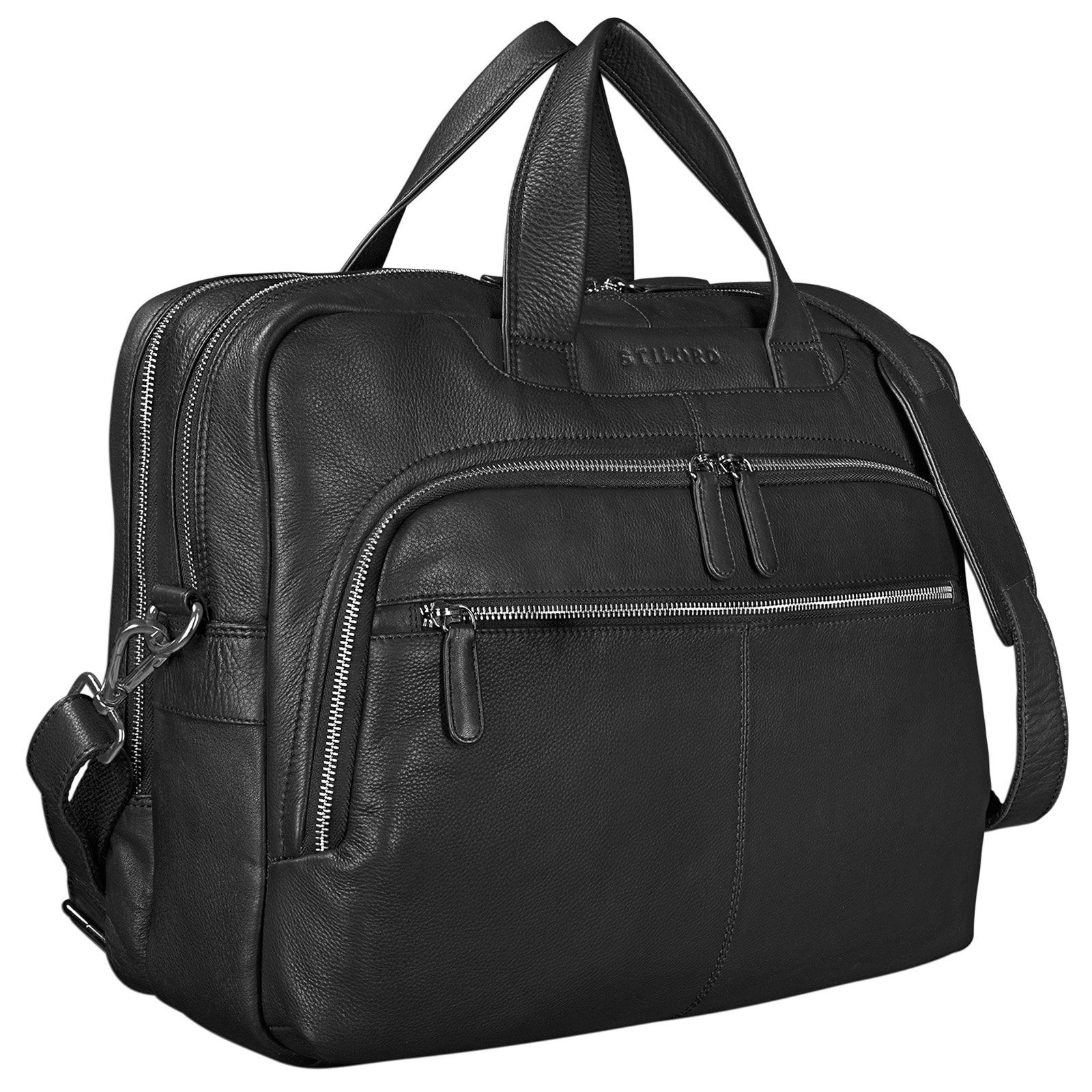 STILORD Laptoptasche "Lias" Umhängetasche Leder groß günstig online kaufen