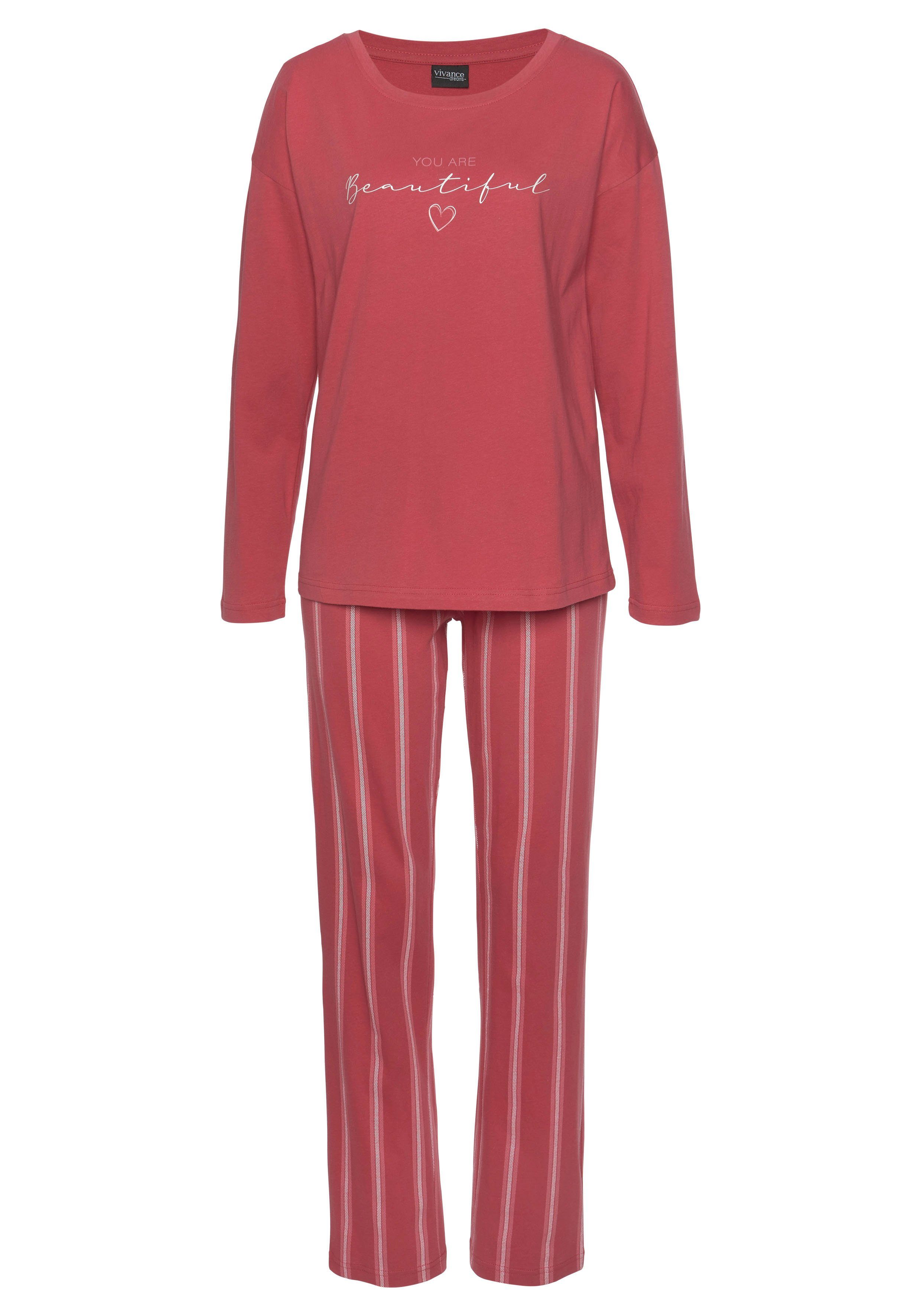 Vivance Dreams Pyjama (2 tlg) mit Frontdruck. € 34,99