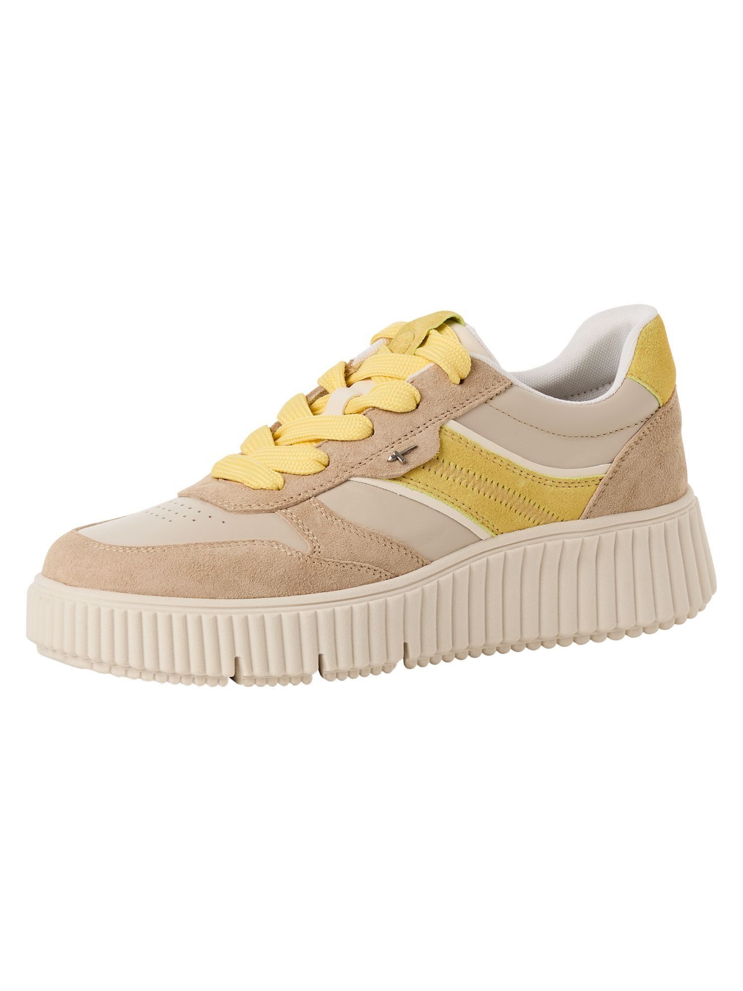 Tamaris COMF.Lin+TOUCH mit Schnürsenkel kein Absatz Sneaker COMF.Lin