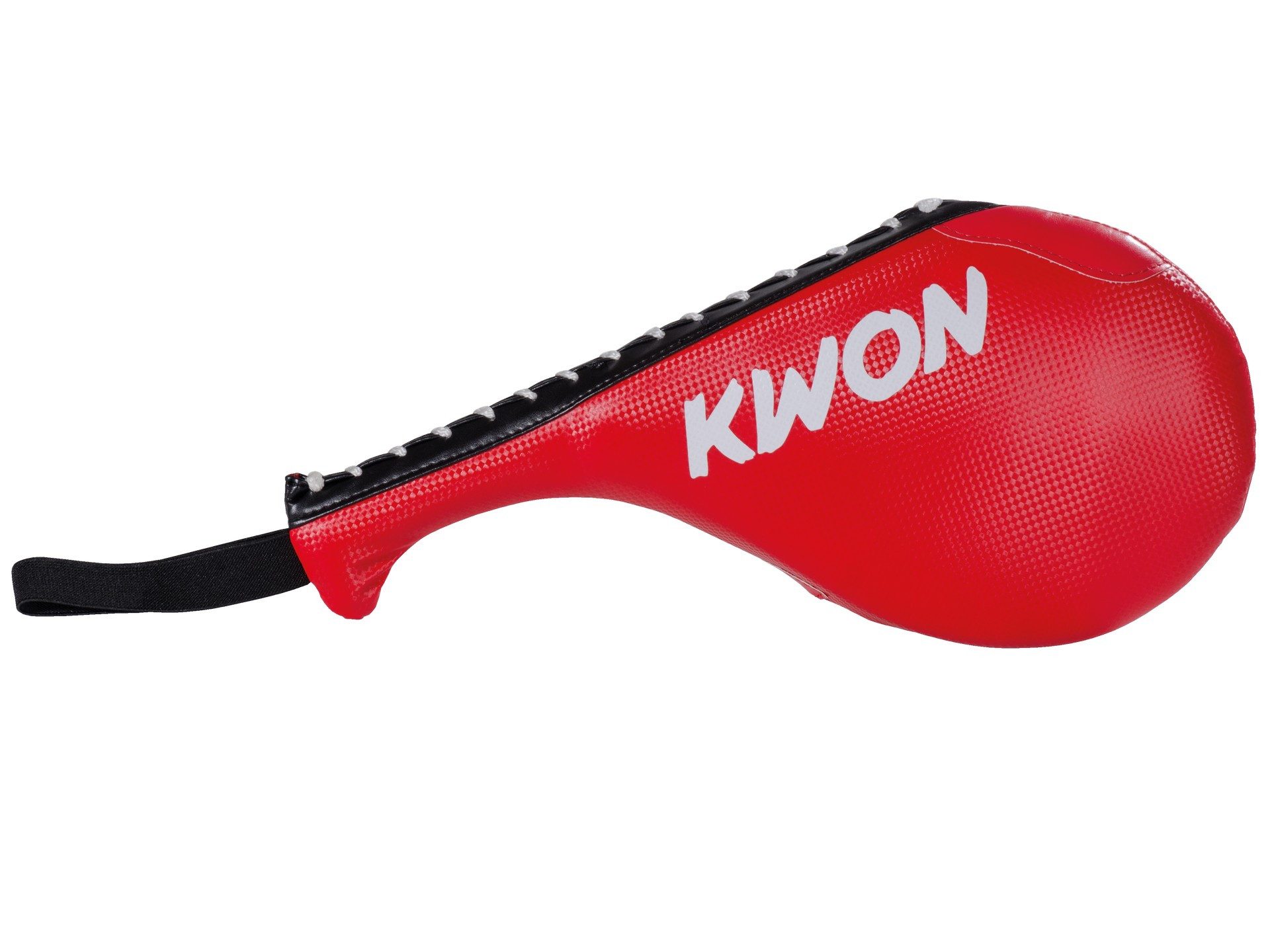KWON Pratze Doppel Handmitt Rot Taekwondo Double Mitt Schlagkissen Schlagmitt, Klatschgeräusch beim Schlagen, 42 cm, Für Kinder und Erwachsene