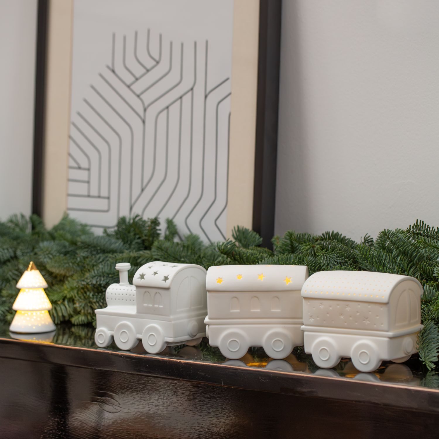 Räder Design Wanddekoobjekt LED-Lichtzug 3-teilig