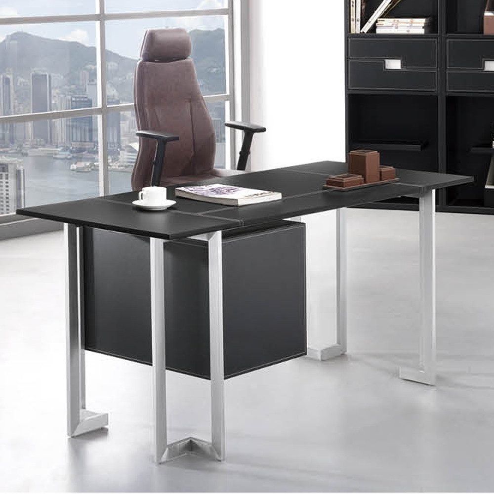 JVmoebel Schreibtisch Design Schreibtisch Modernes MDF & Edelstahl Modell SOFORT (Schreibtisch), Made in Europa