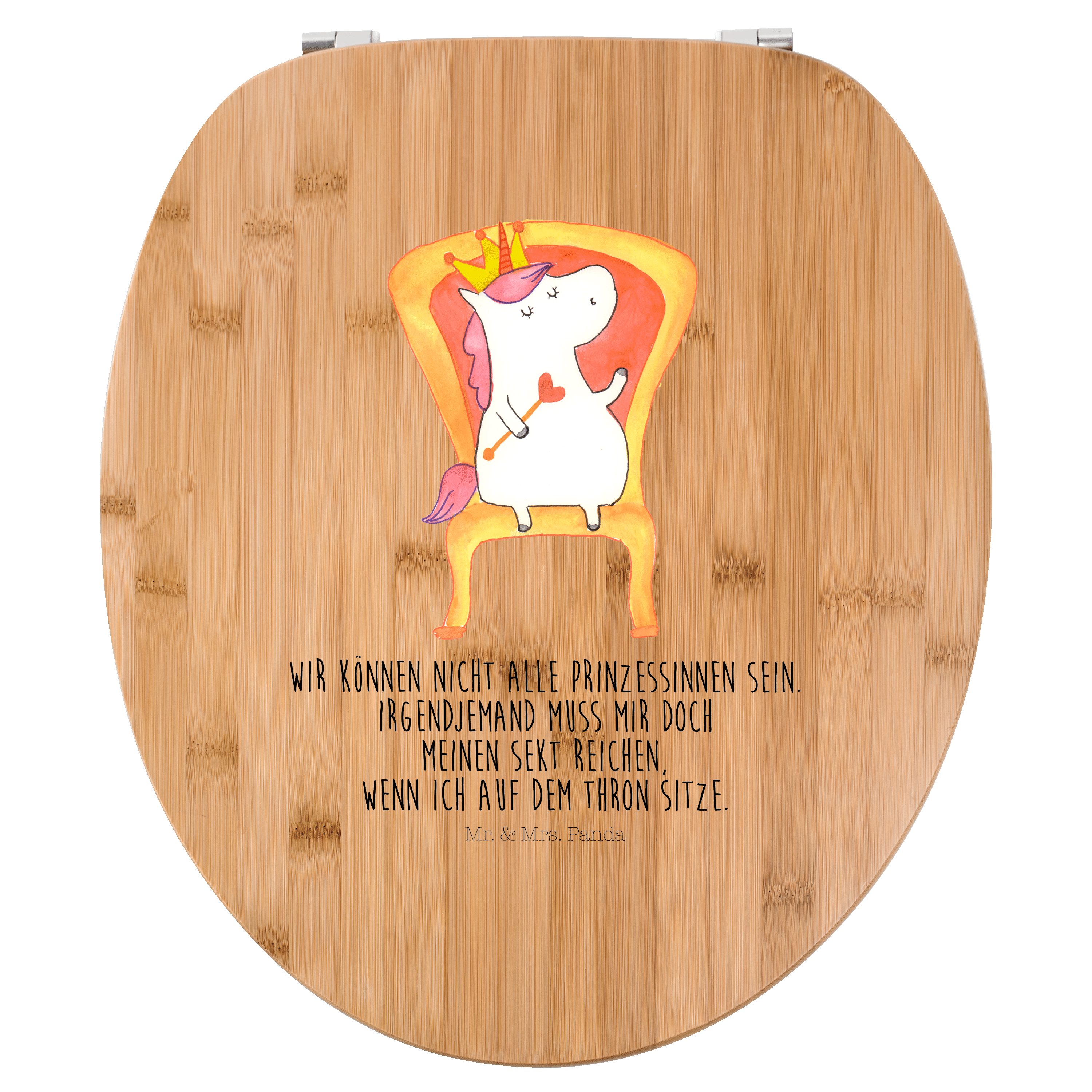 WC-Sitz Einhorn Prinzessin - Transparent - Geschenk, Einhorn Deko, Toilette