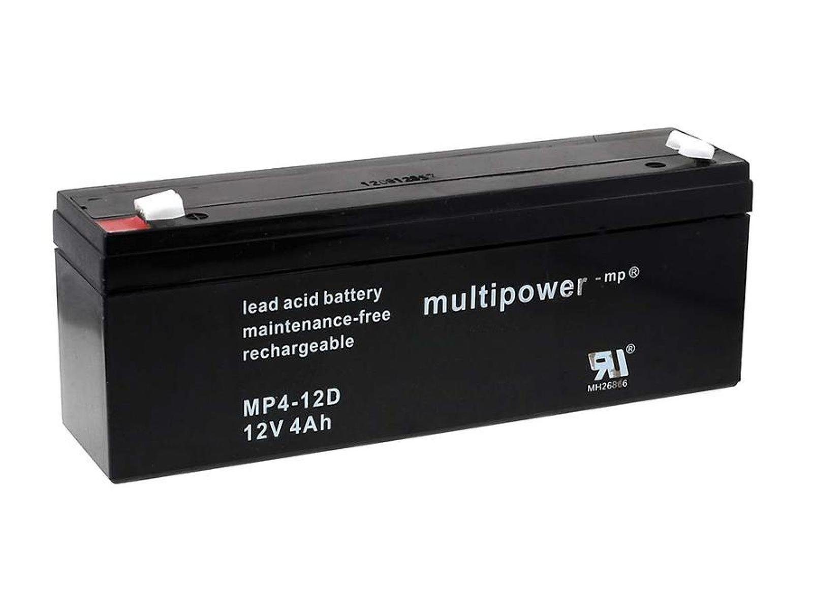 (multipower) MP4-12D V) Bleiakkus mAh Powery (12 Bleiakku Powery 4000