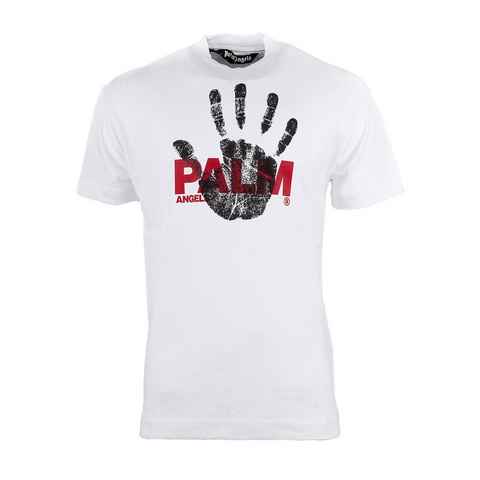 PALM ANGELS T-Shirt Palm Angels T-Shirt Classic Tee White Red