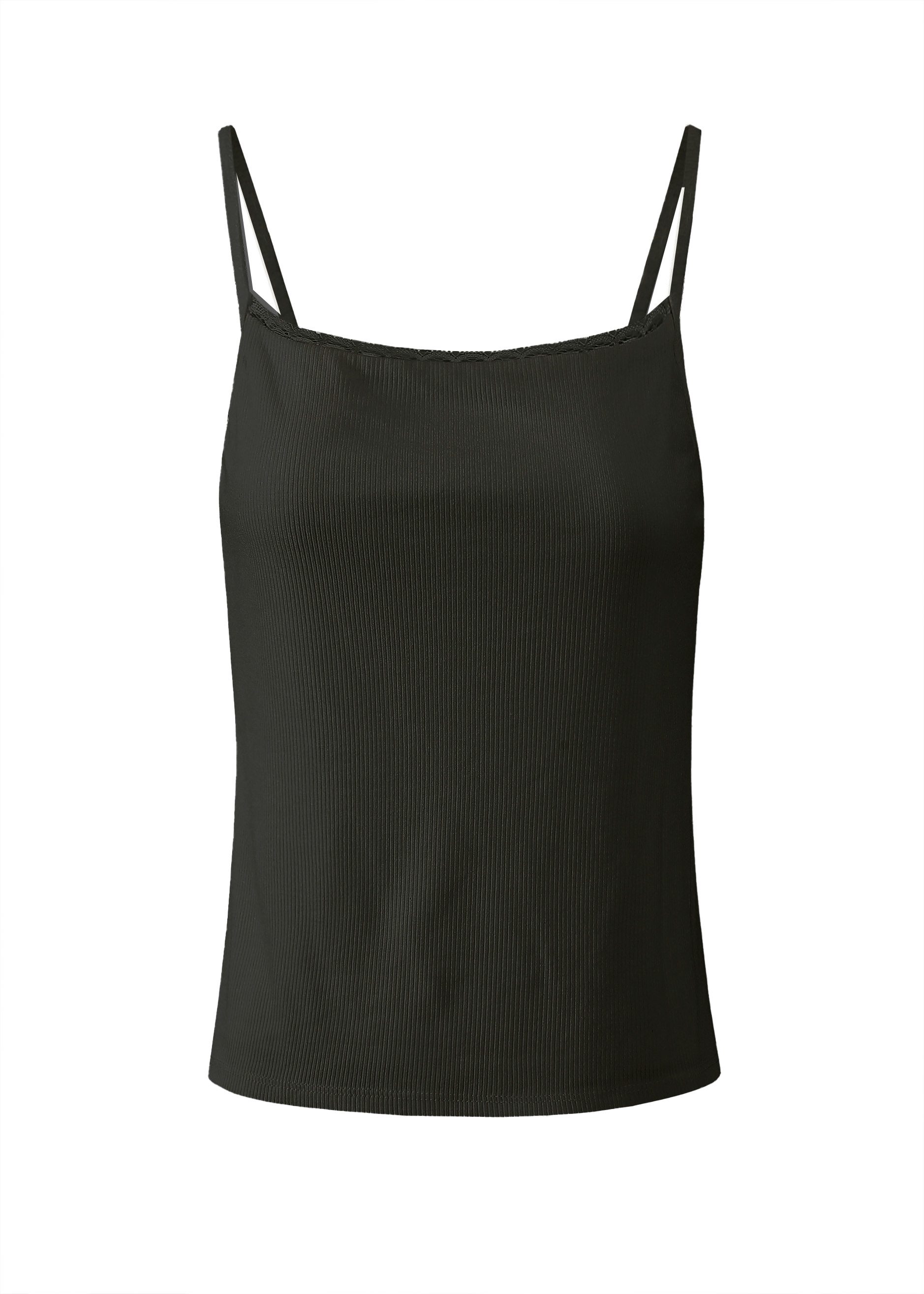SASSYCLASSY T-Shirt Strick-Top Damen mit Spitze günstig online kaufen