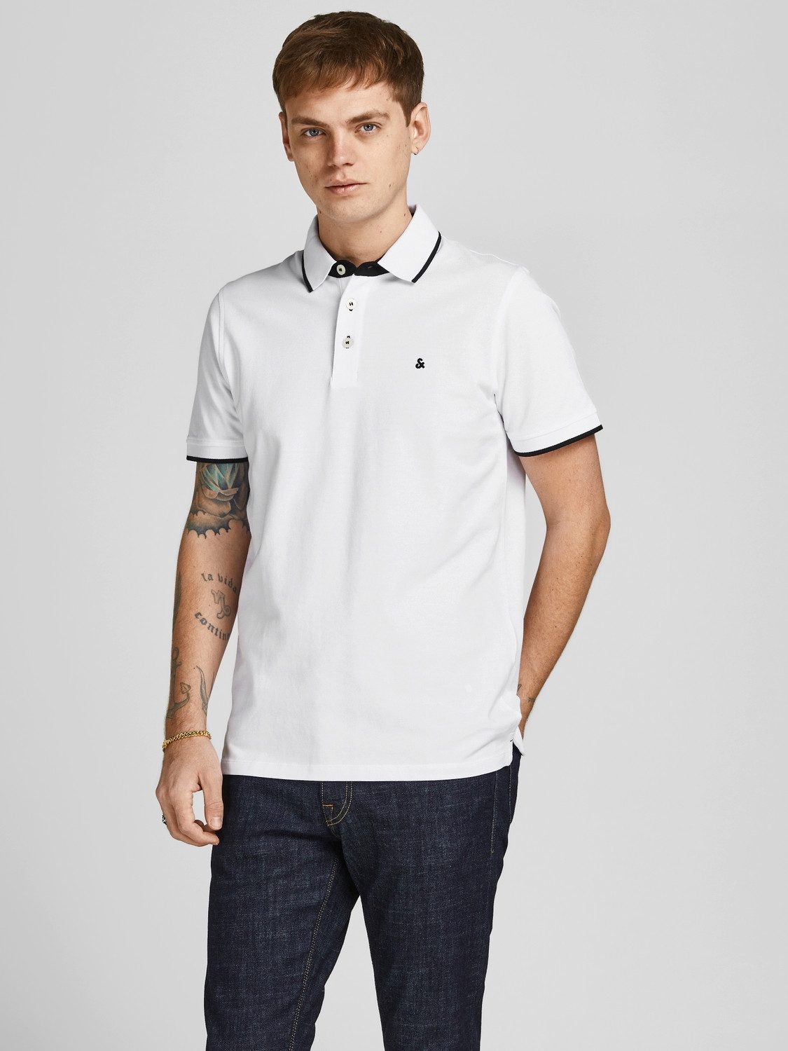 Jack & Jones Poloshirt JJEPAULOS im Doppelpack mit Logostickerei und Komfor günstig online kaufen