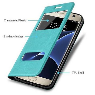 Cadorabo Handyhülle Samsung Galaxy S7 Samsung Galaxy S7, Klappbare Handy Schutzhülle - Hülle - mit Standfunktion und Kartenfach