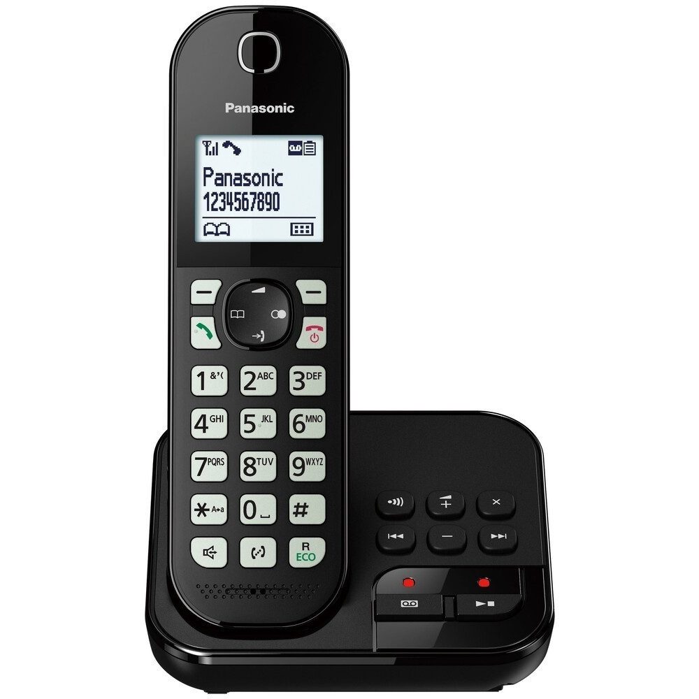 Panasonic KX-TGC460GB - Telefon - schwarz Schnurloses DECT-Telefon