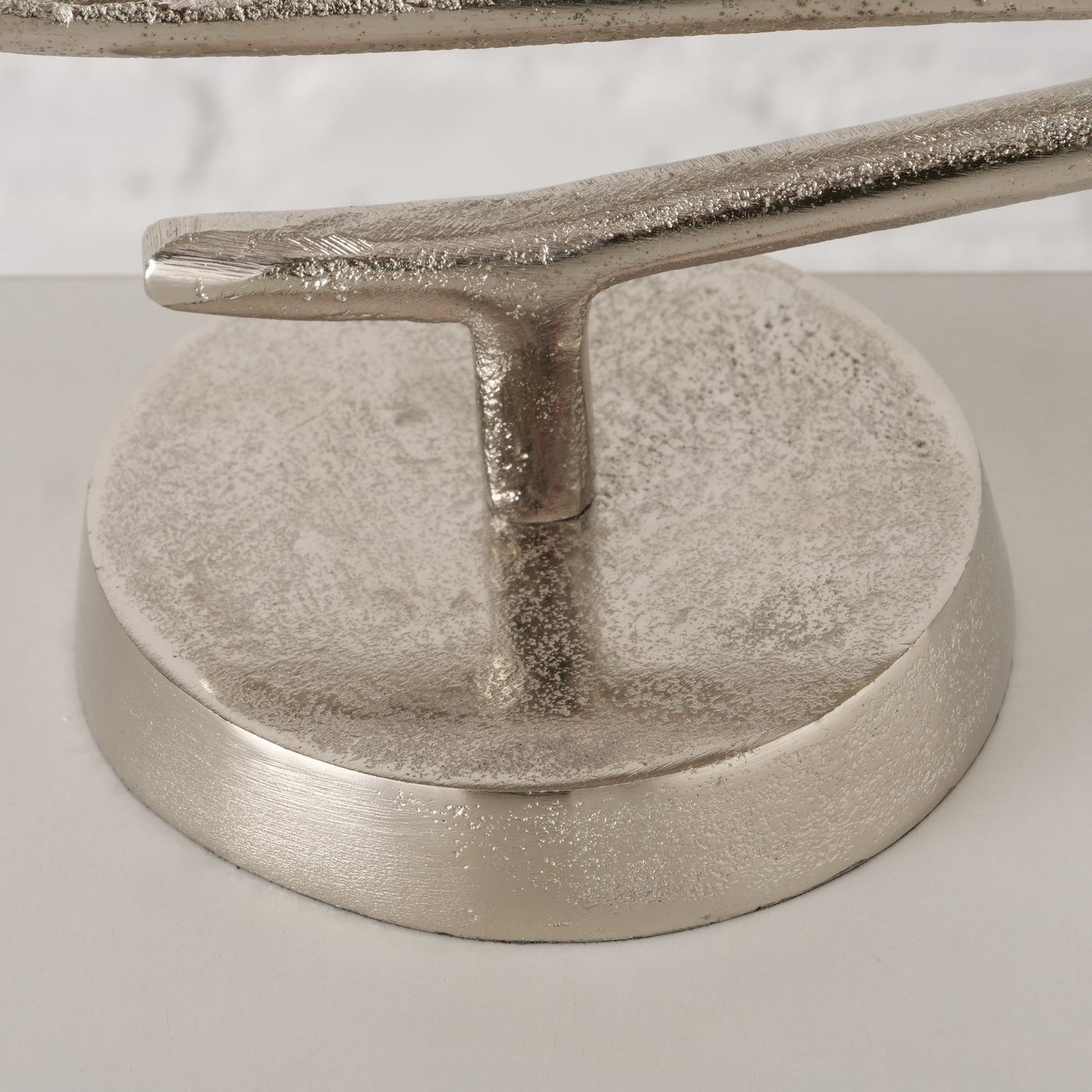 MF Weihnachtsfigur Dekoaufsteller Firo Weihnachtsbaum Silber aus Aluminium Höhe 30cm (1 St)