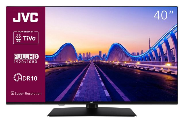 JVC LT-40VF5355 LCD-LED Fernseher (102 cm/40 Zoll, Full HD, TiVo Smart TV, TiVo Smart TV, HDR, Triple-Tuner, 6 Monate HD)