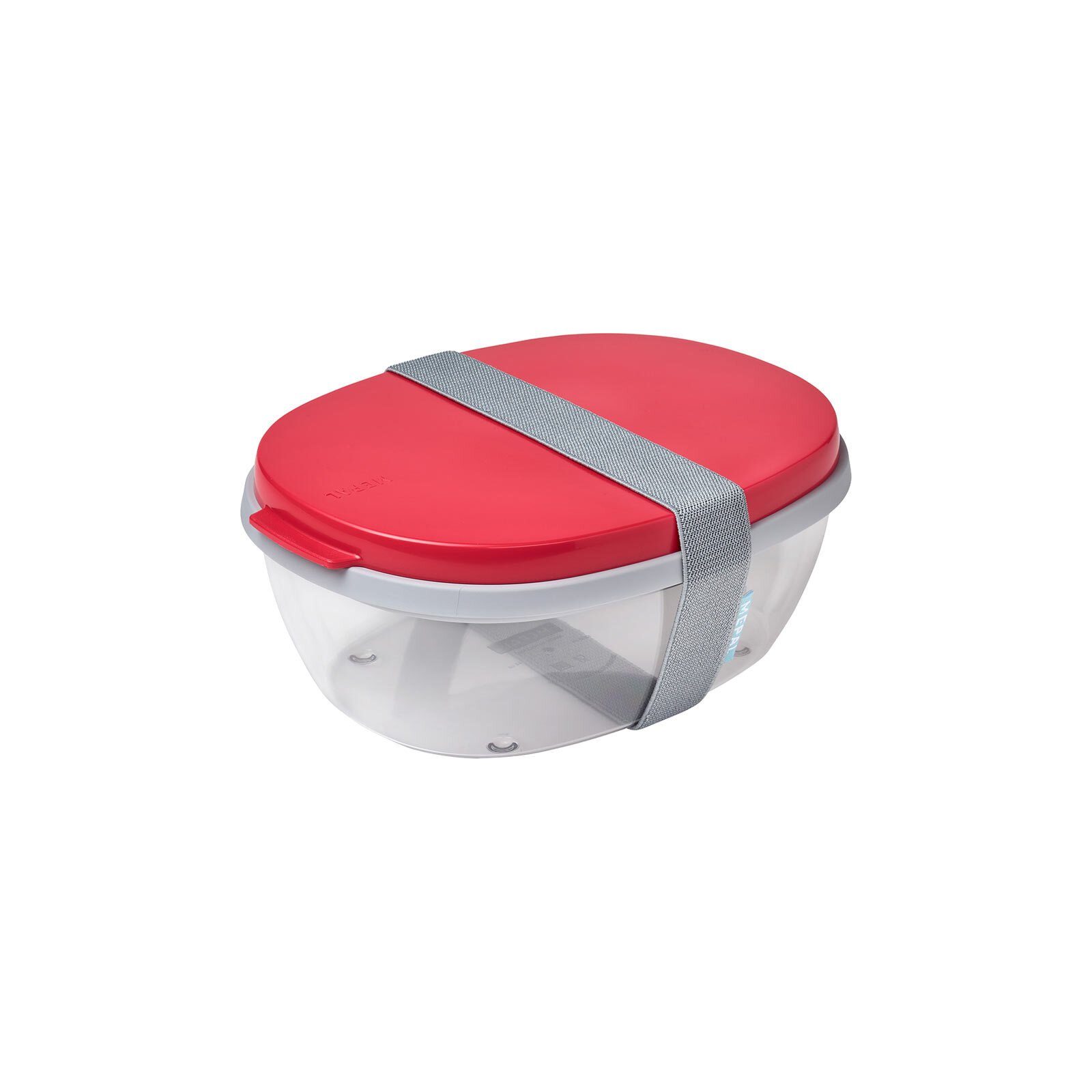 1300 Salatbox Mepal red Spülmaschinengeeignet Lunchbox nordic Kunststoff, Ellipse ml, (1-tlg),