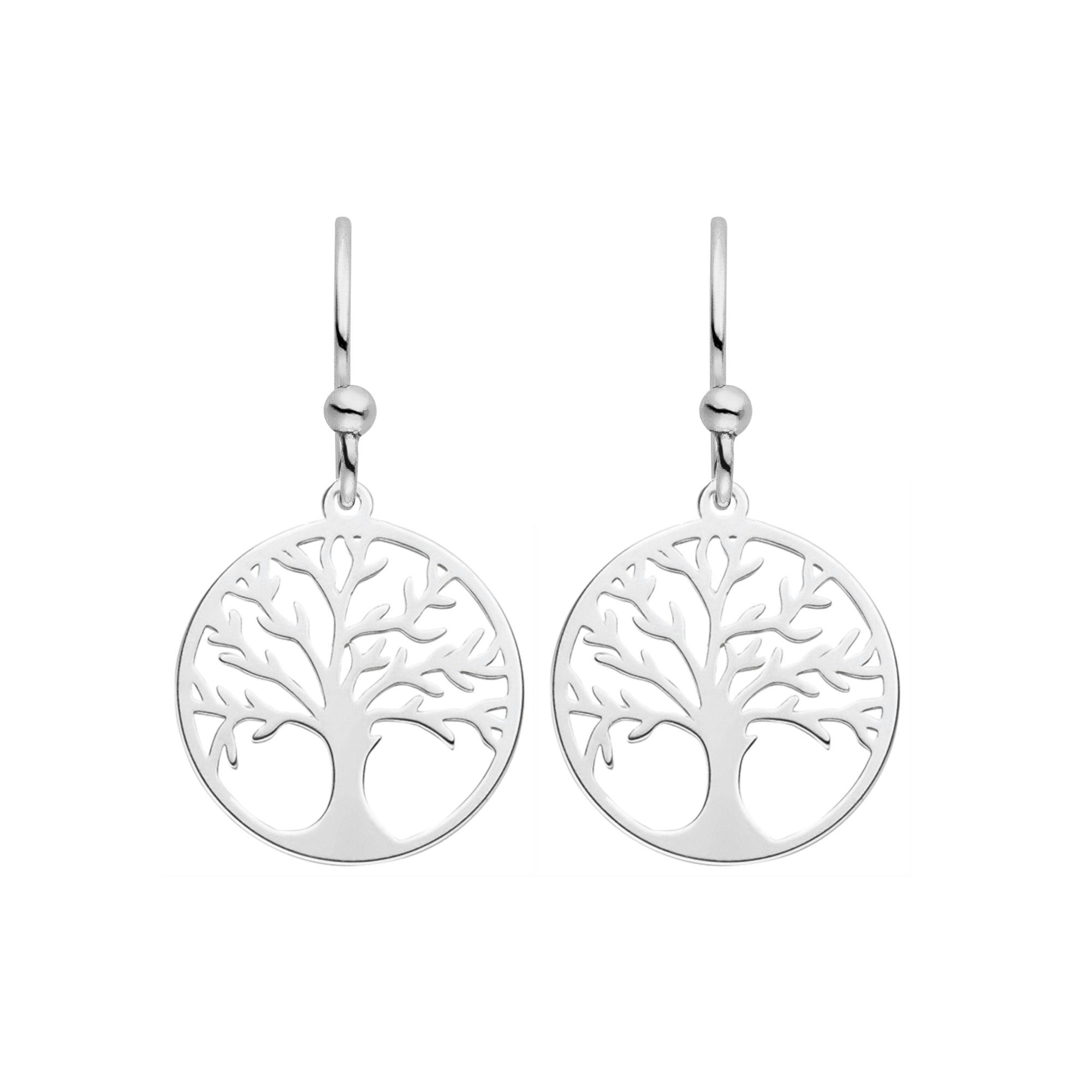 SCHOSCHON Paar Ohrhaken Ohrhaken mit Lebensbaum-Anhänger 925 Silber ø 16 mm günstig online kaufen