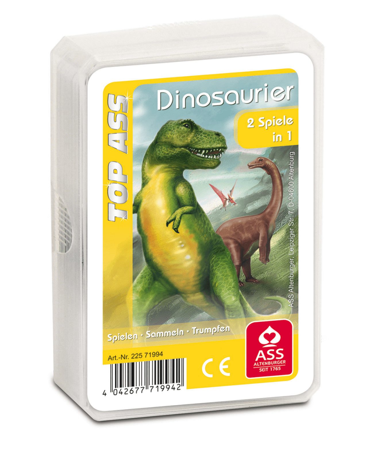 Partystrolche Spiel TOP ASS Quartett Dinosaurier