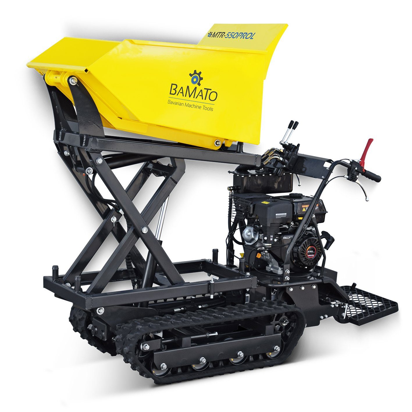 BAMATO Motorschubkarre MTR-550PROL, 215 l, 1-tlg., Minidumper, Raupendumper, Dumper