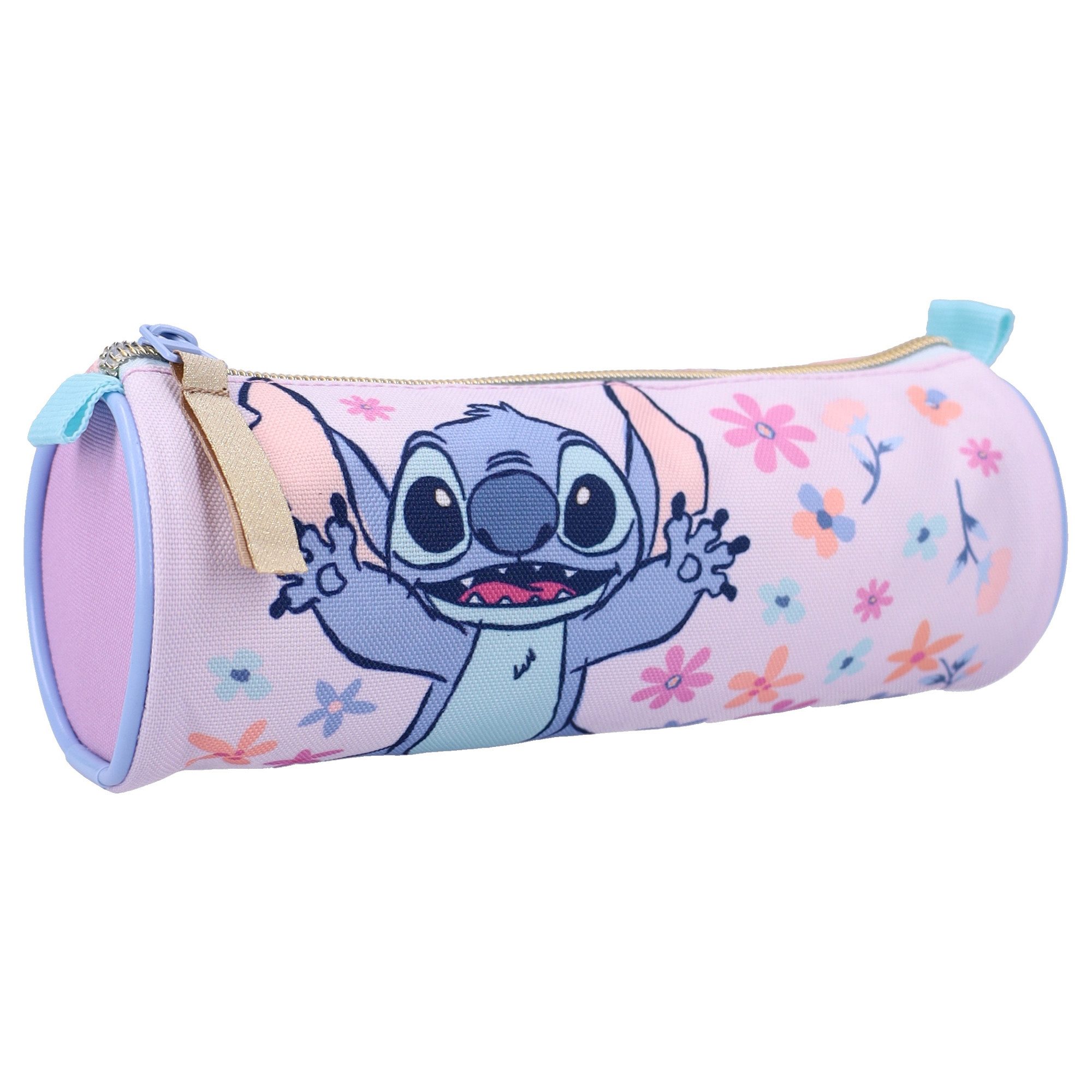Disney Federmäppchen Stitch Federtasche Spring Smiles mit Reißverschluss perfekt für Schule