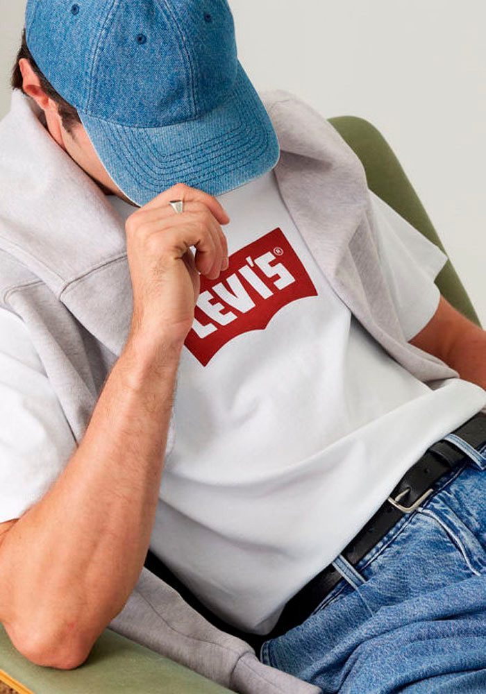 Levi's® T-Shirt VINTAGE BW GRAPHIC TEE aus Baumwolle, mit Logo – Bild 4 von 5