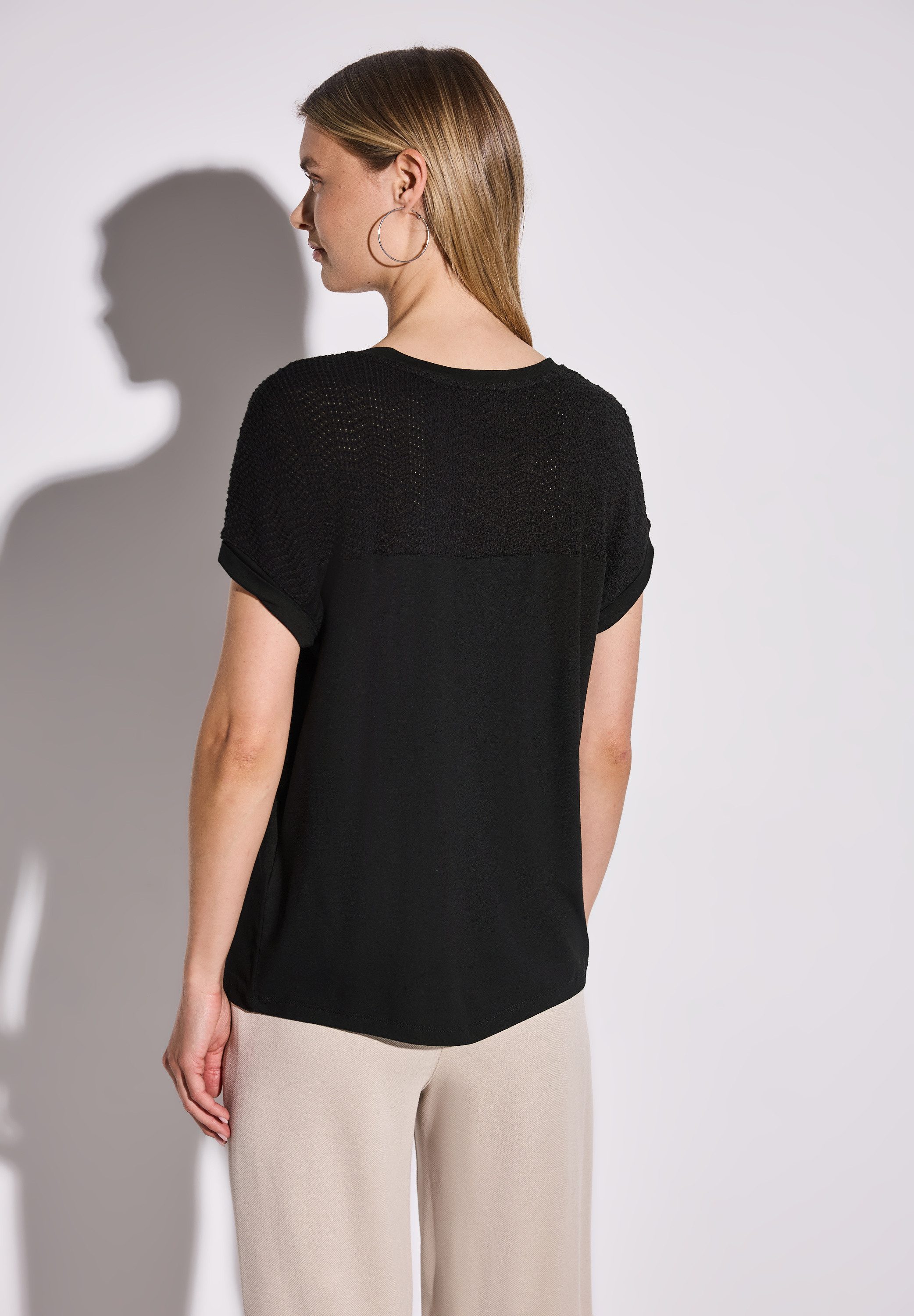 STREET ONE T-Shirt, aus strecthigem Viskosematerial günstig online kaufen
