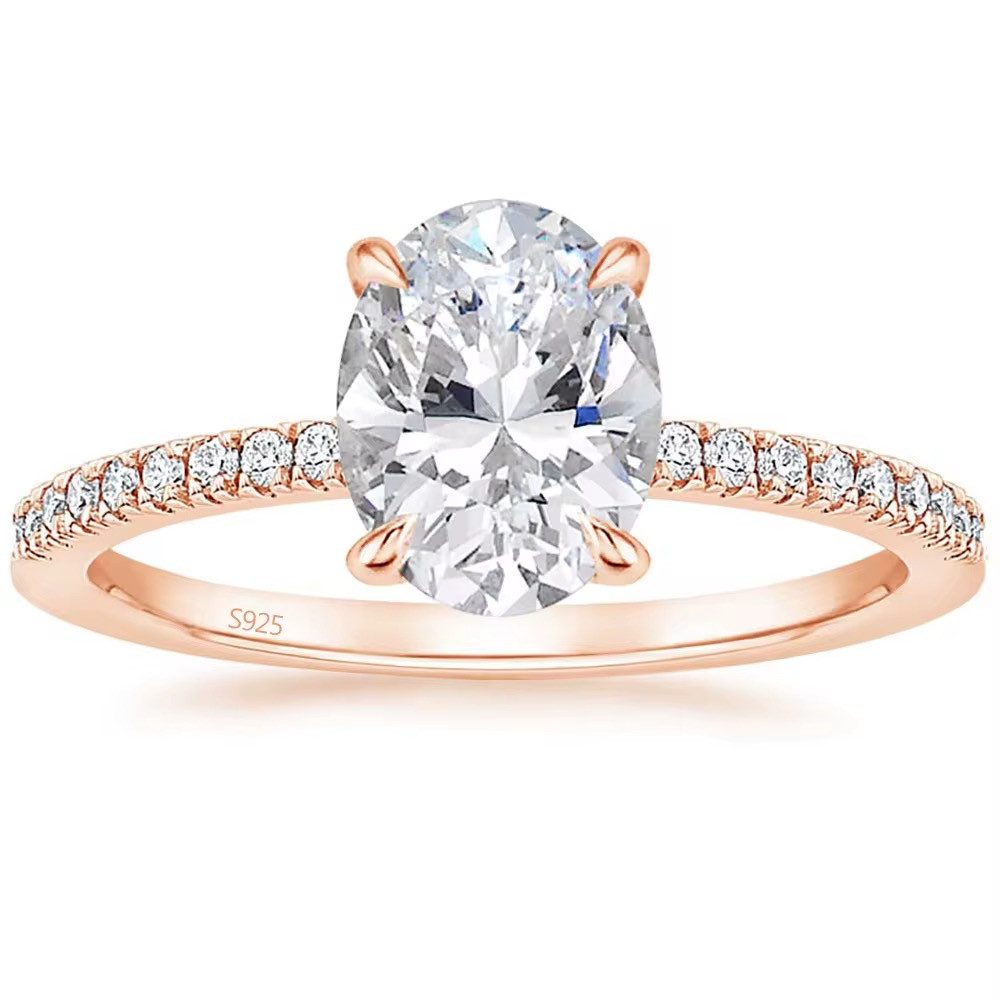 ROUGEMONT Verlobungsring Eleganter Damen Verlobungsring Ovalschliff günstig online kaufen